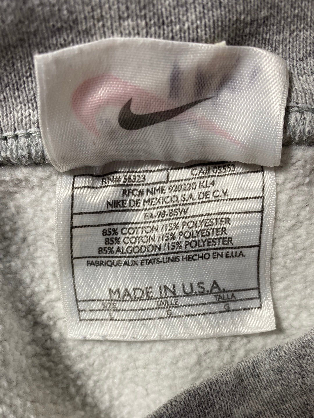 90’s NIKE x VANDERBILT COMMODORES Made in USA Size L College Sweat Shirt / G766S