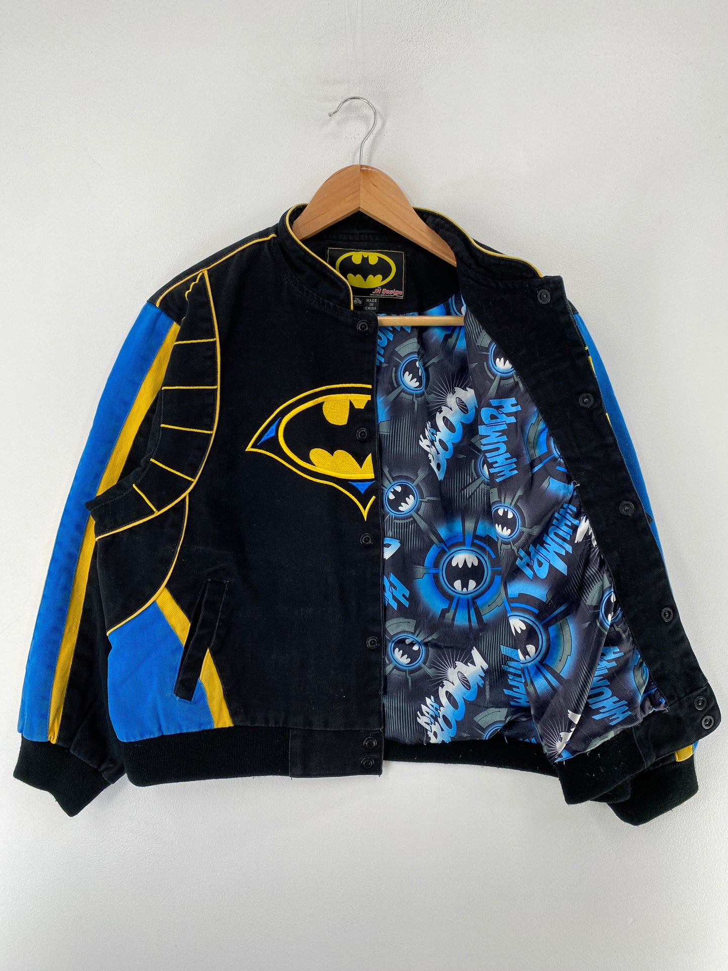 Vintage Kids BATMAN Size Kids XXL Racing Jacket / F8398J