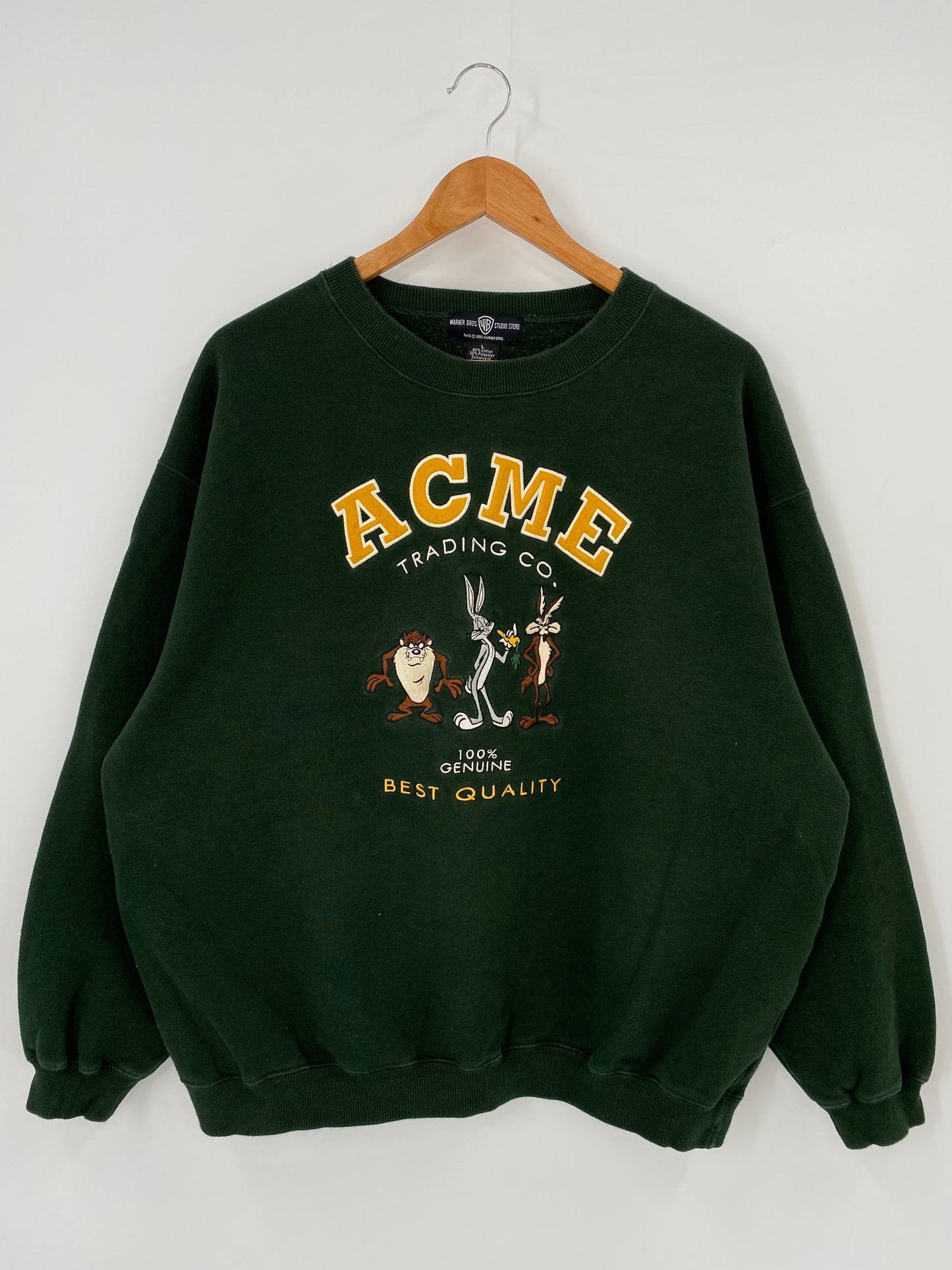 1995 LOONEY TUNES ACME Size L Vintage Sweat-shirt / E9682S