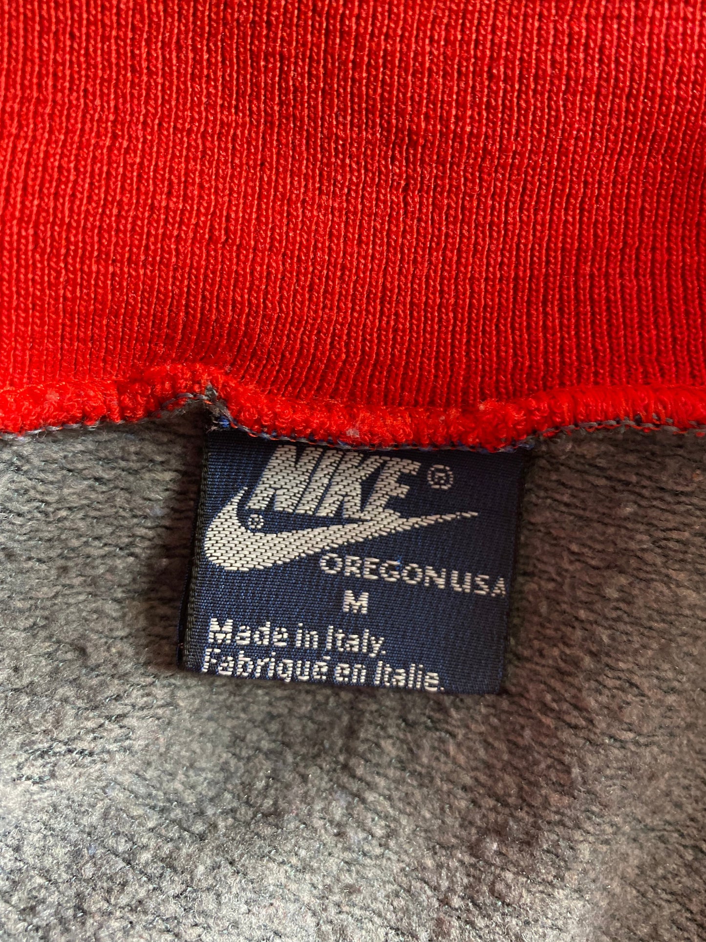 80’s NIKE Size M Vintage Zip-up Sweat-shirt / G4954S