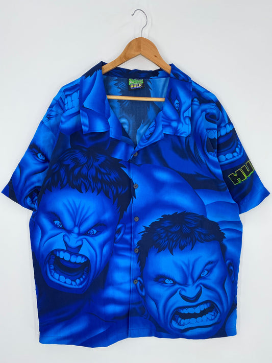 .2002 HULK Size L Vintage Short sleeve-shirt / E7961B