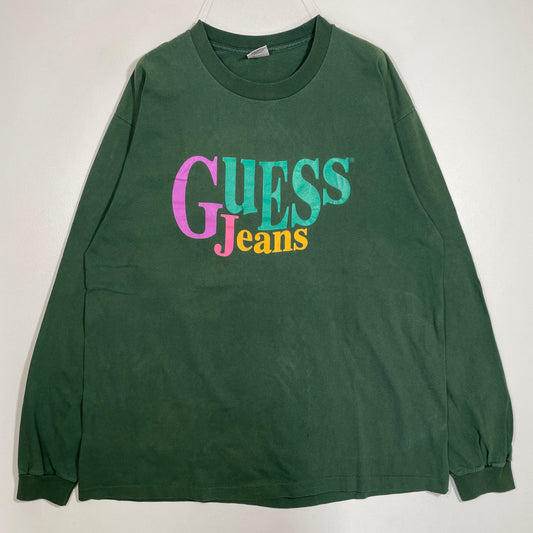(XL) 90's GUESS JEANS Long Sleeve T-Shirts / A0597T