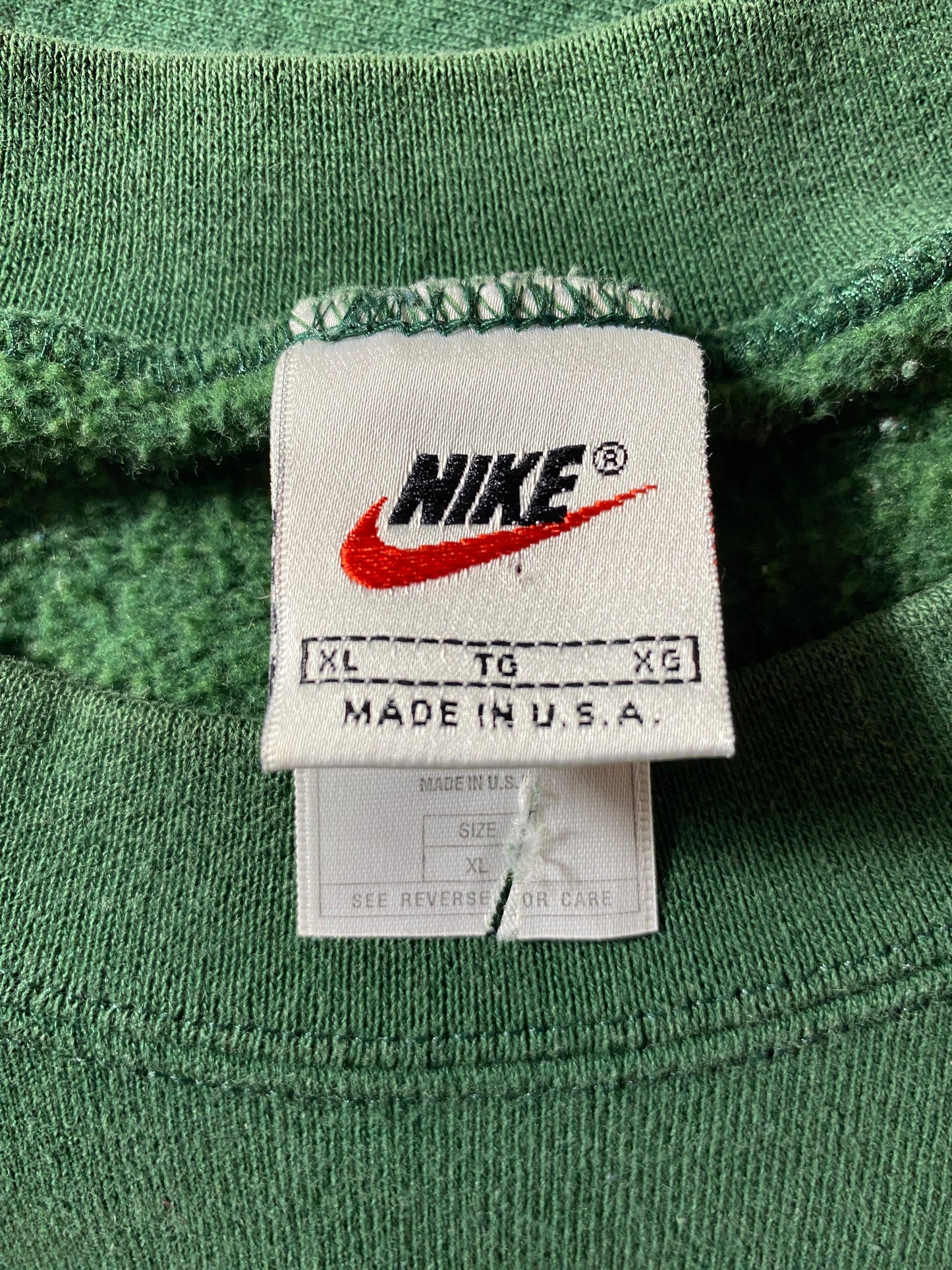 90's NIKE x PACKERS Size XL Vintage NFL Sweat-Shirt / G1926S