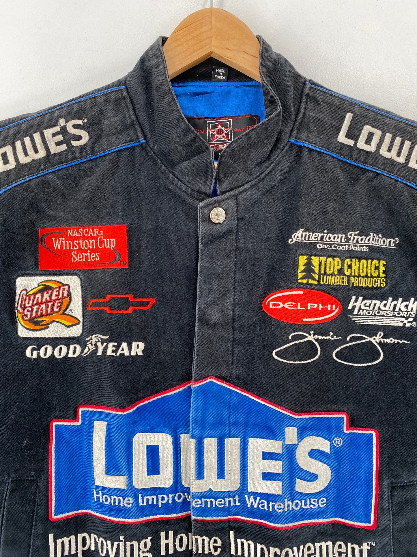 Vintage NASCAR LOWE'S X JIMMIE JOHNSON Size M Racing Jacket / F2691J
