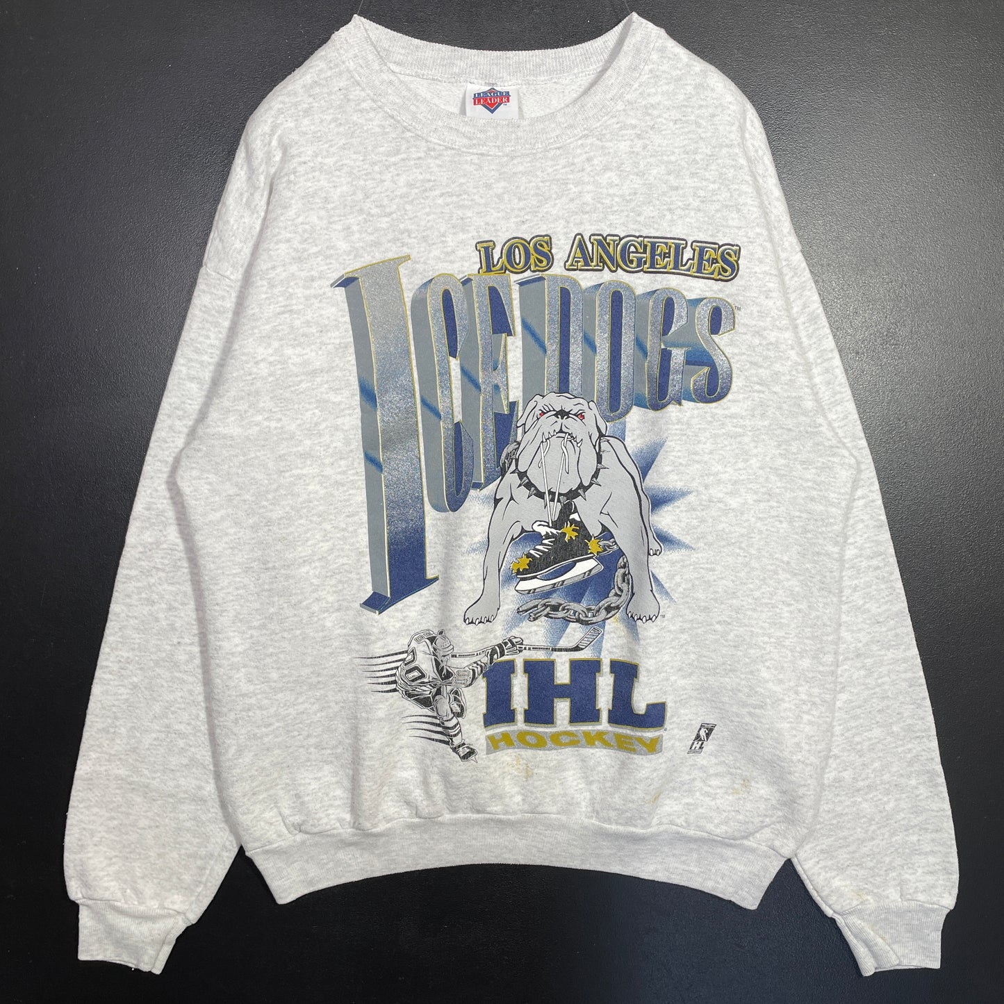 (L) 90's LOS ANGELES ICE DOGS IHL Sweat-Shirt / A0504S