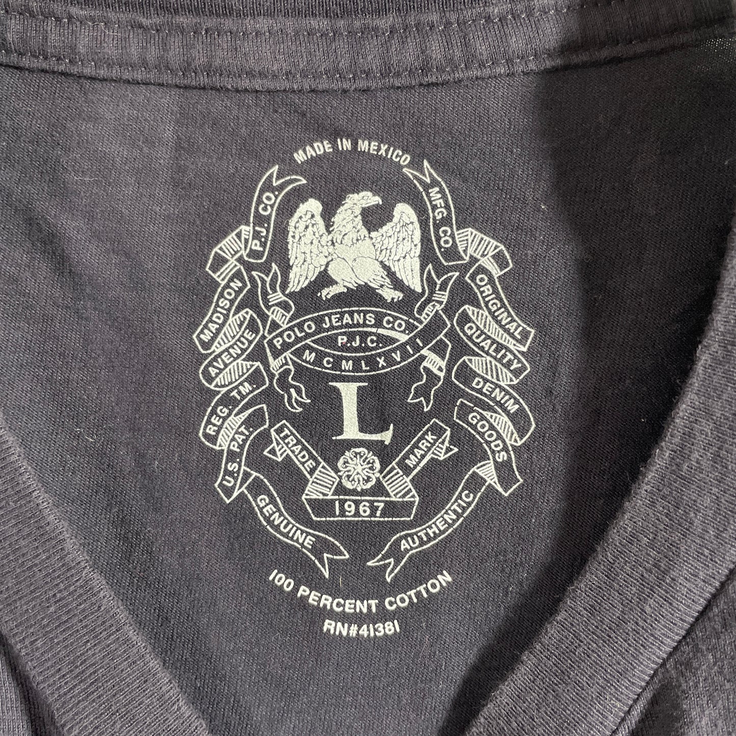 (L) Vintage POLO JEANS CO. RALPH LAUREN Long Sleeve T-shirt / A1333T