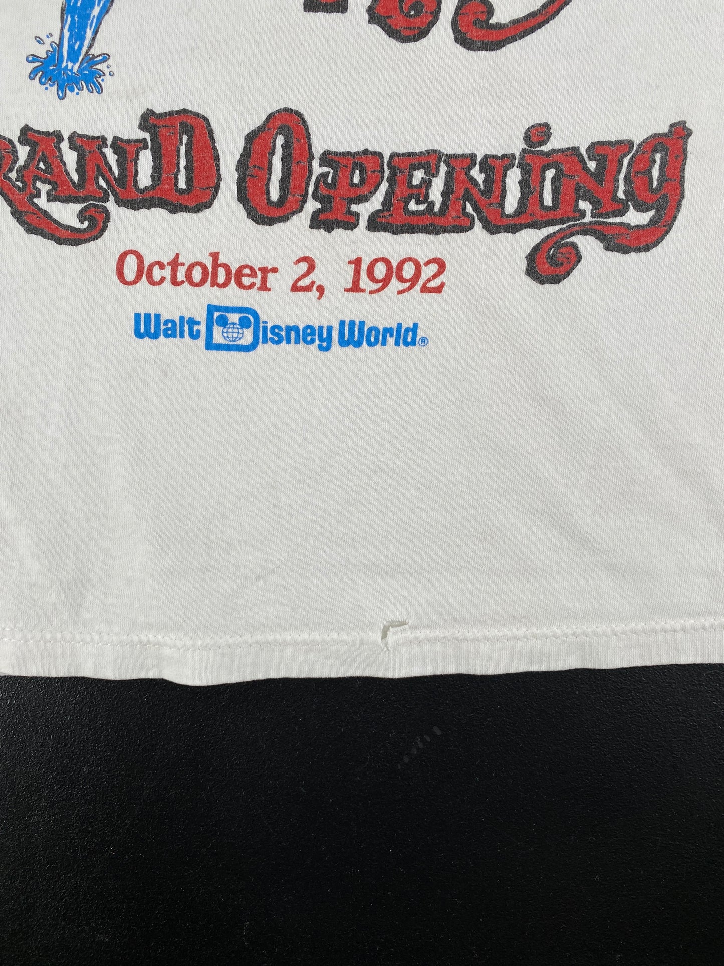 1992 DISNEY SPLASH MOUNTAIN Made in USA Size XXL Vintage T-Shirt / F1734T