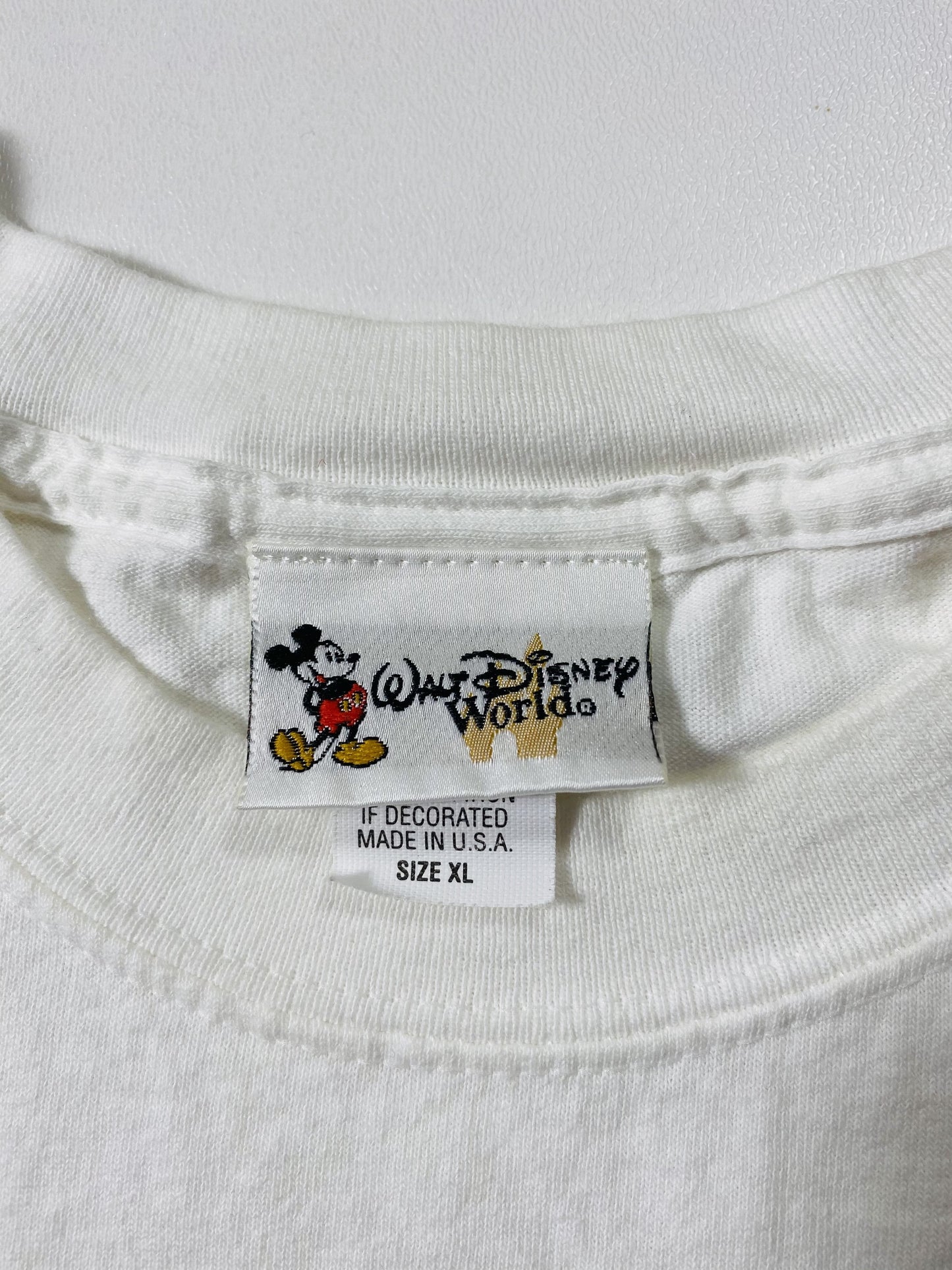 00’ DISNEY EPCOT Mickey Made in USA Size XL Vintage T-Shirt  / F946T