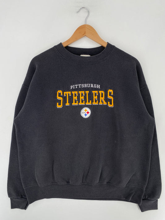 90’s PITTSBURGH STEELERS Size L NFL Sweat-Shirt / G3090S