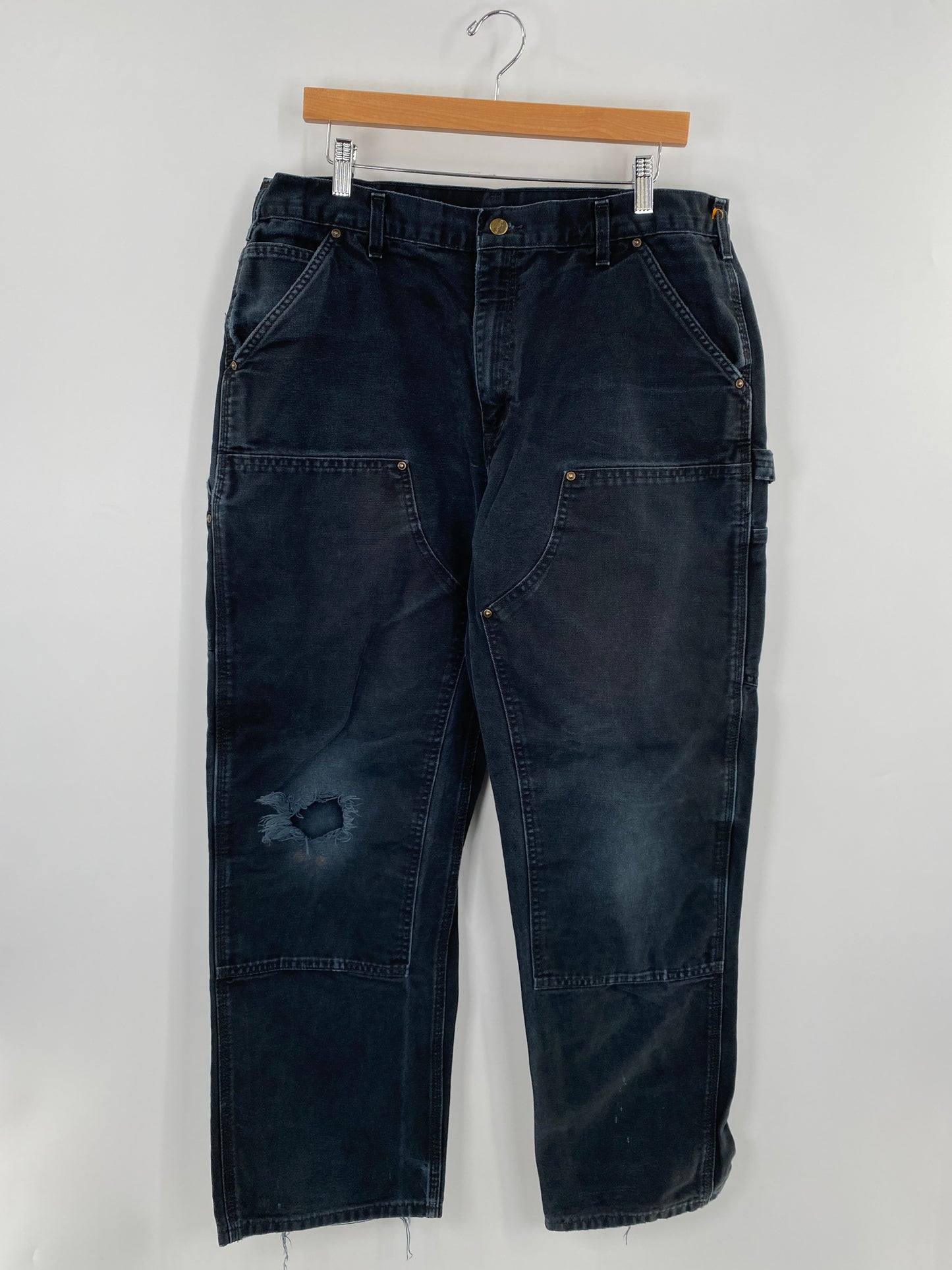 Vintage CARHARTT Double Knee Size W34xL30 Duck Pant / F5658P