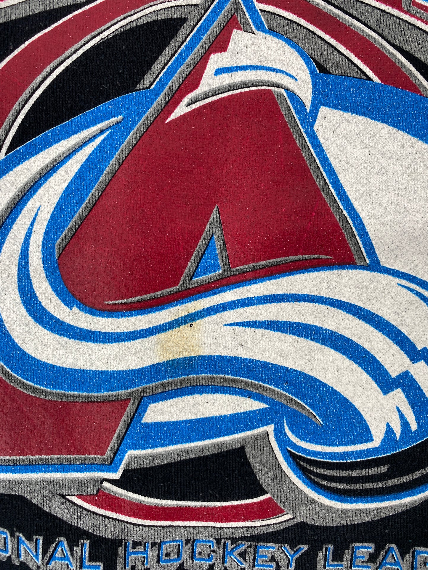 90’s AVALANCHE COLORADO Size L Made in USA NHL Sweat-shirt / F1435S