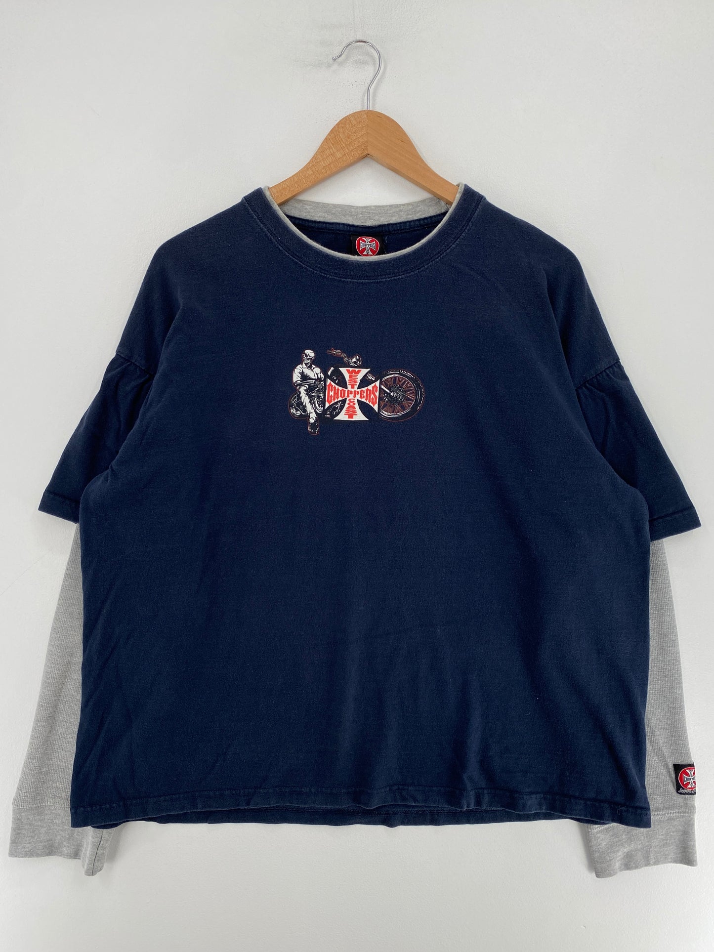 Vintage WEST COAST CHOPPERS Size Approx. L Long-Sleeve T-Shirt / G1616T