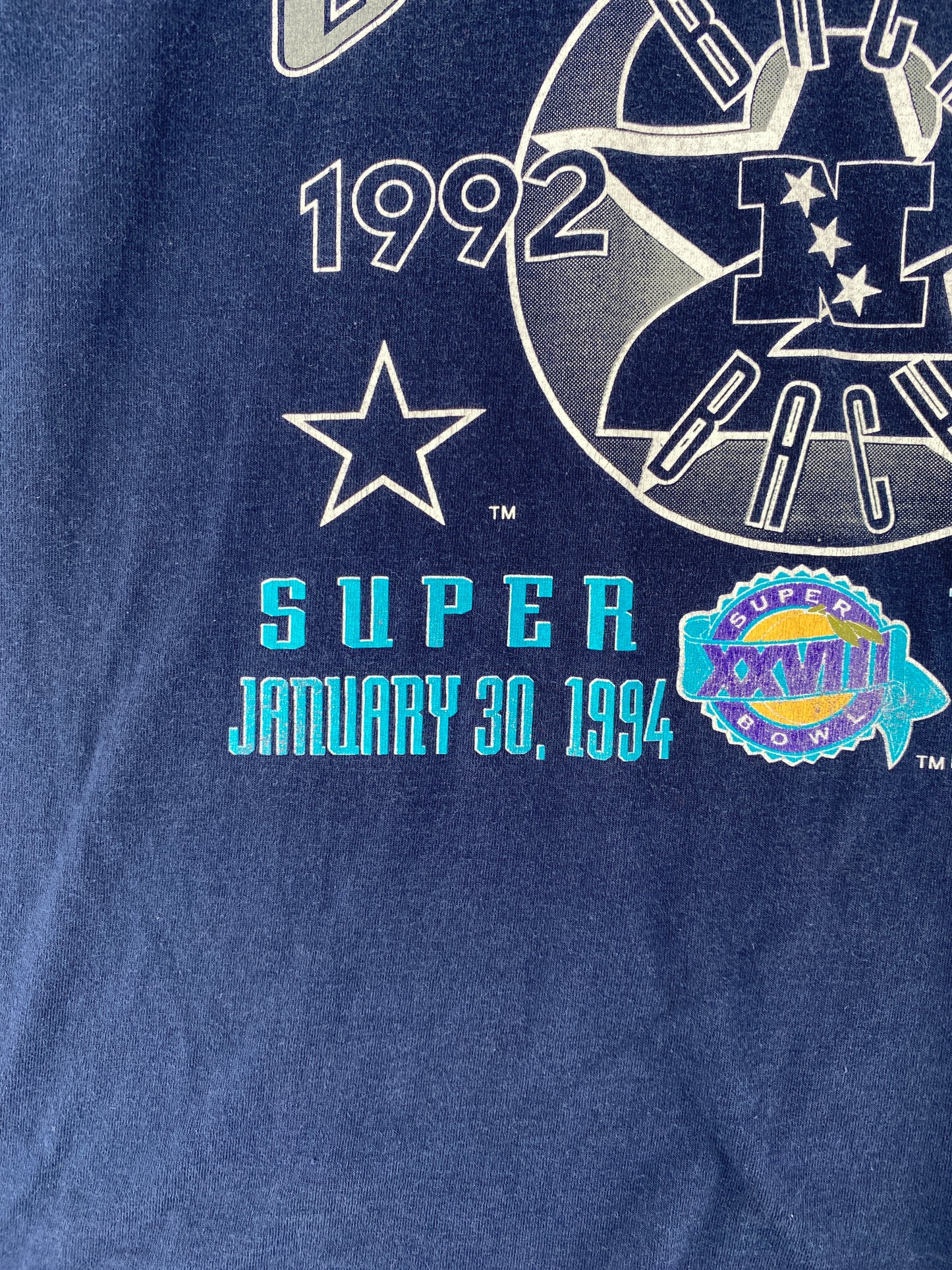 1994 DALLAS COWBOYS NFC CHAMPIONS Size XL NFL T-shirt / F1235T