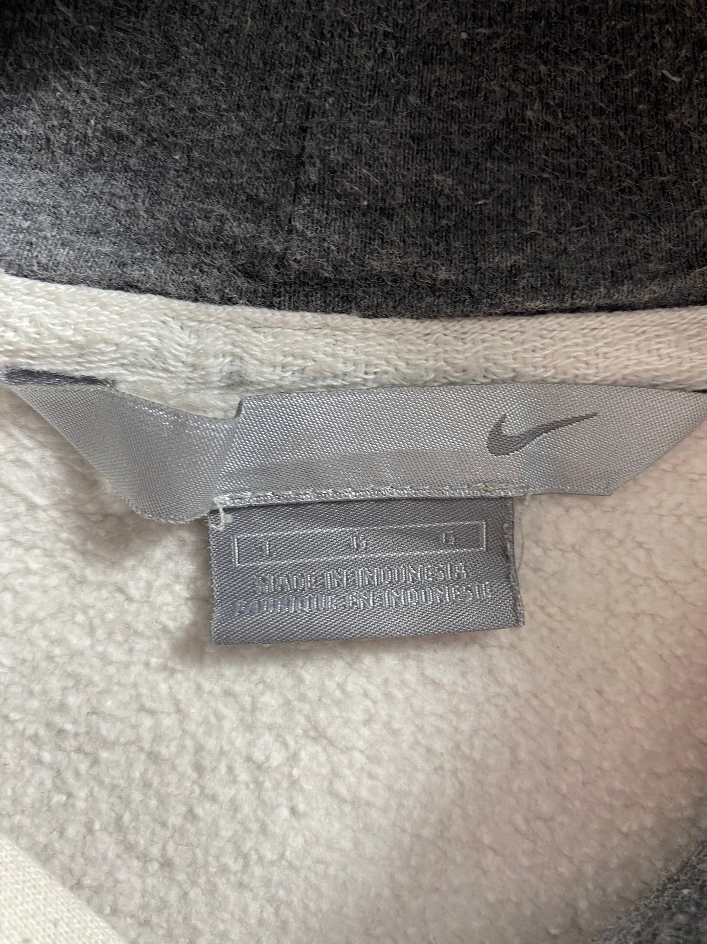 00' NIKE MINI SWOOSH Size L Vintage Hoodie Sweat-Shirt / G2849S