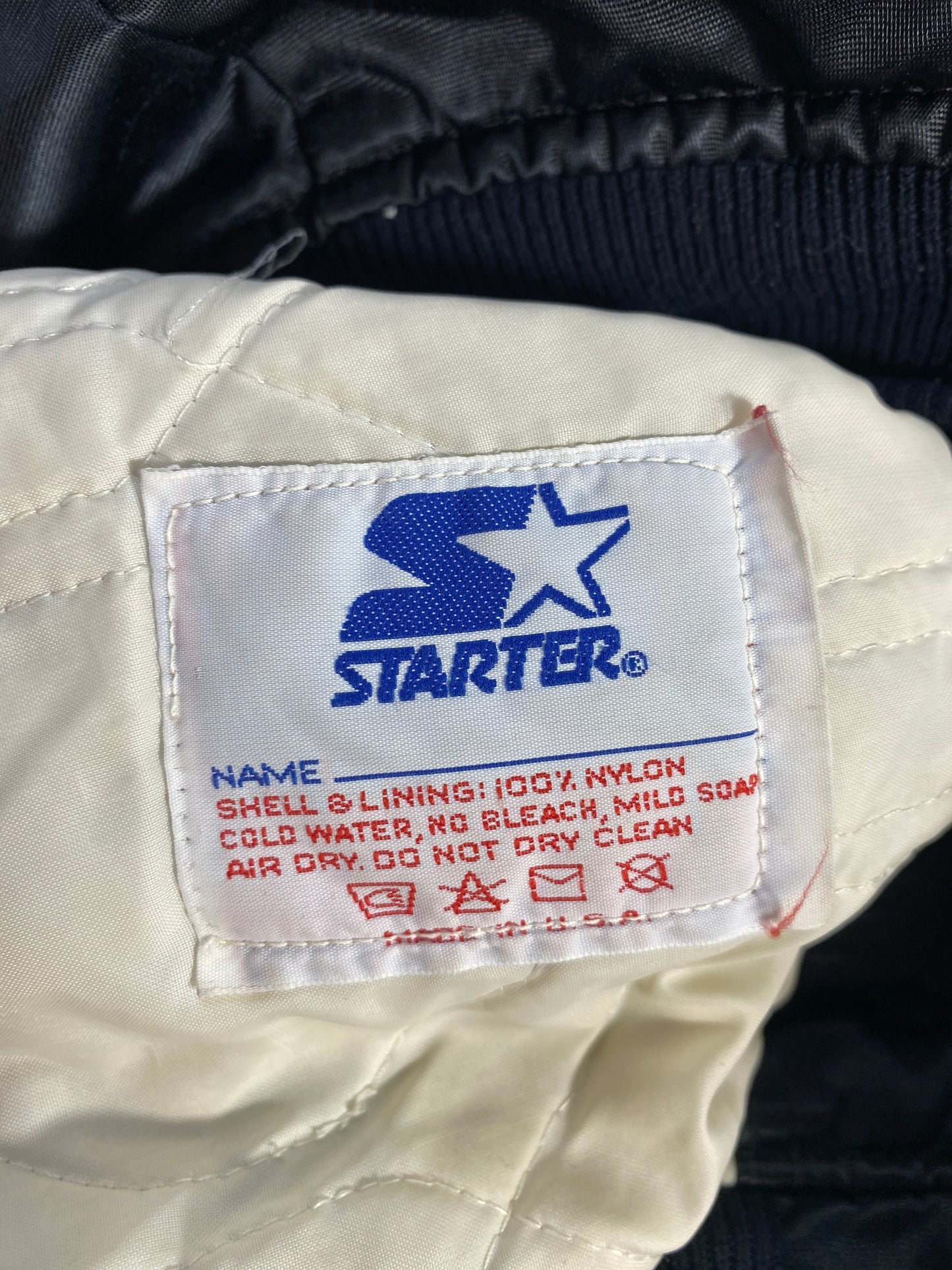 90’s STARTER x LAS VEGAS RAIDERS Made in USA Size L Vintage NFL Padded Nylon Jacket / F6060N