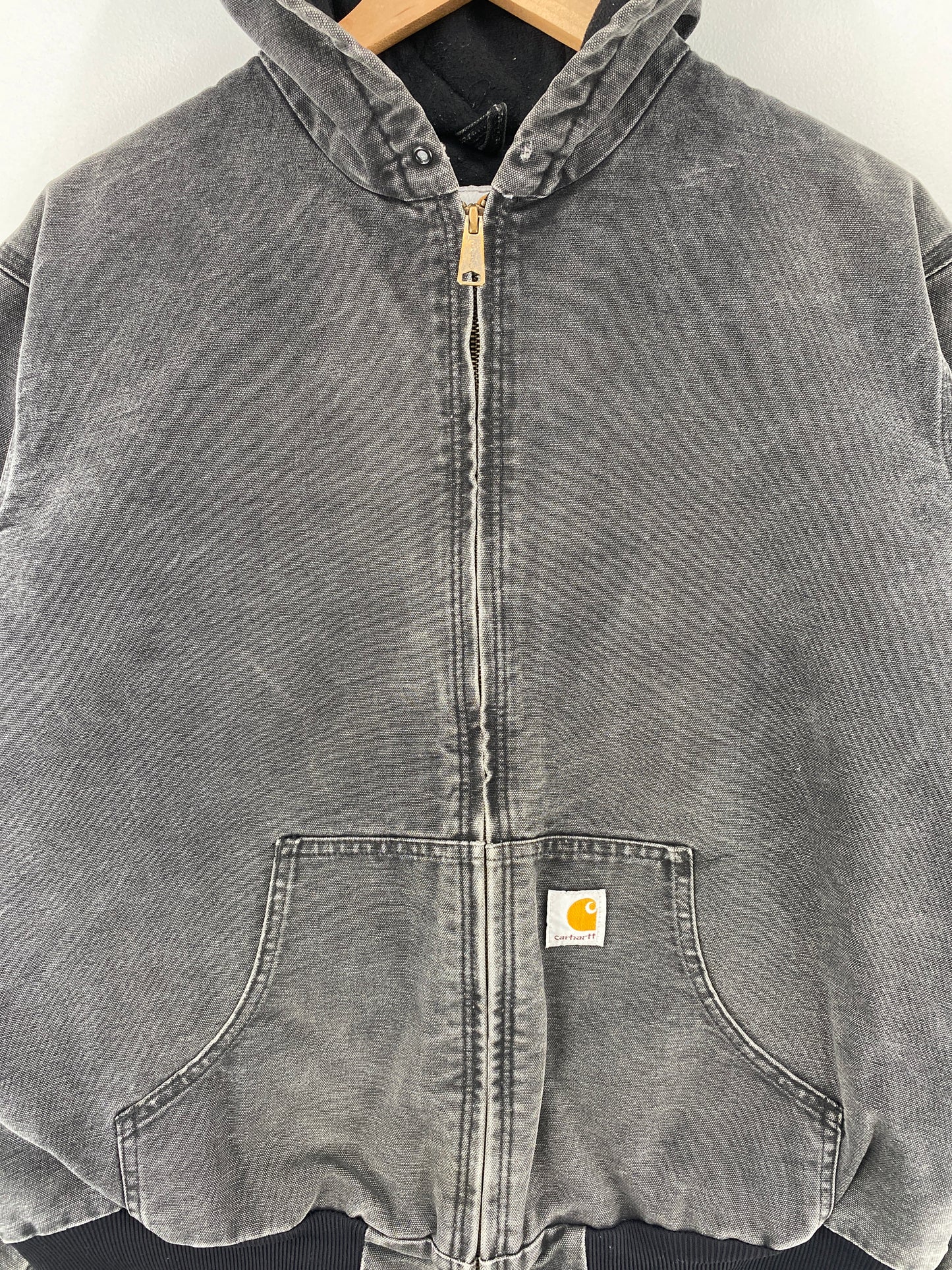 Vintage CARHARTT Size Ladies L Duck Hoodie Jacket / F8746J
