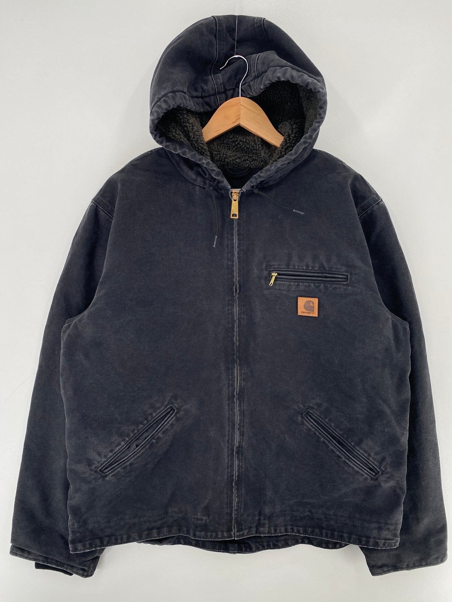 .Vintage CARHARTT Size XL Duck Hoodie Jacket / F8750J