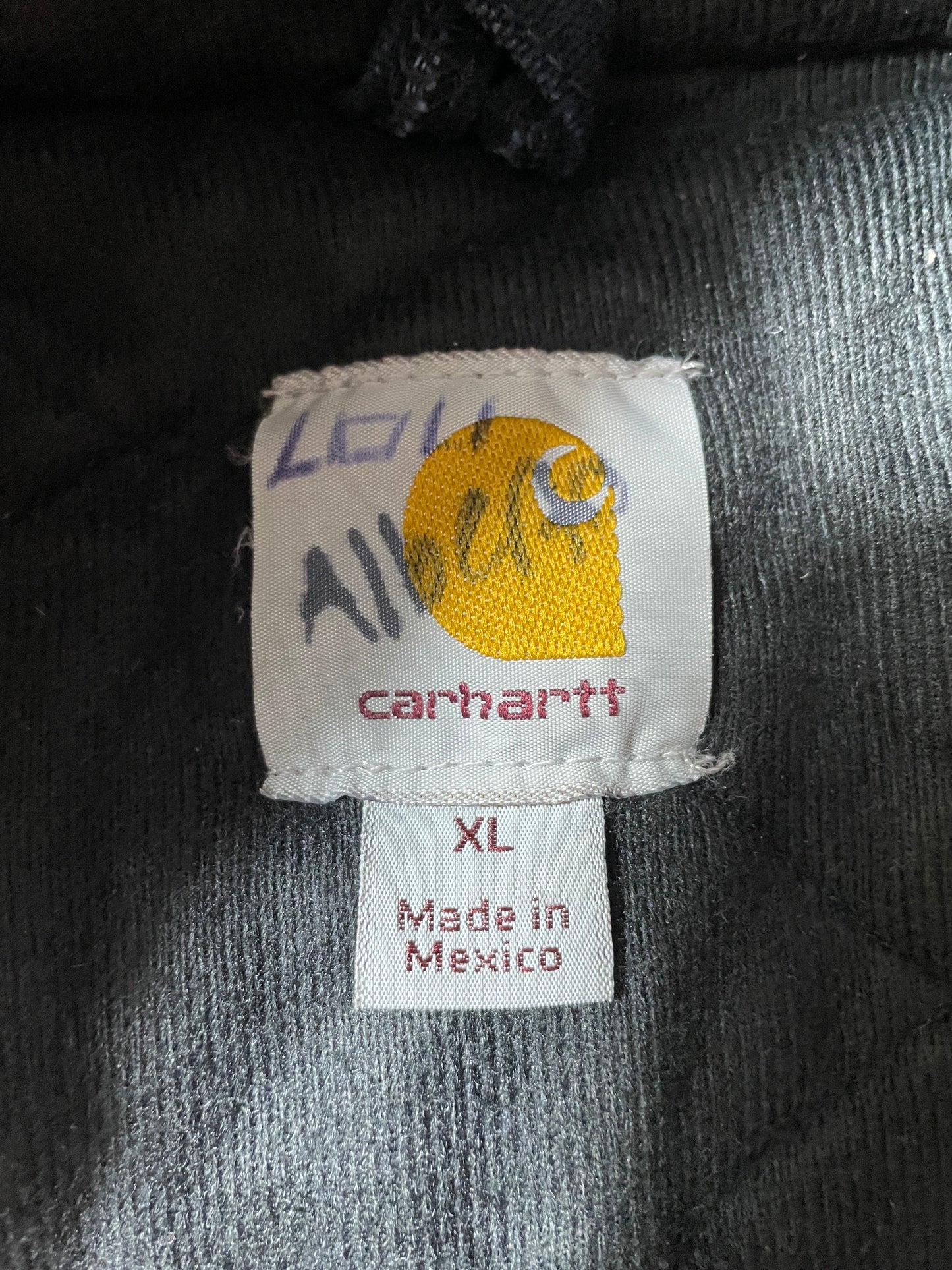 Vintage CARHARTT Size XL Zip-Up Hoodie Duck Jacket / G62J