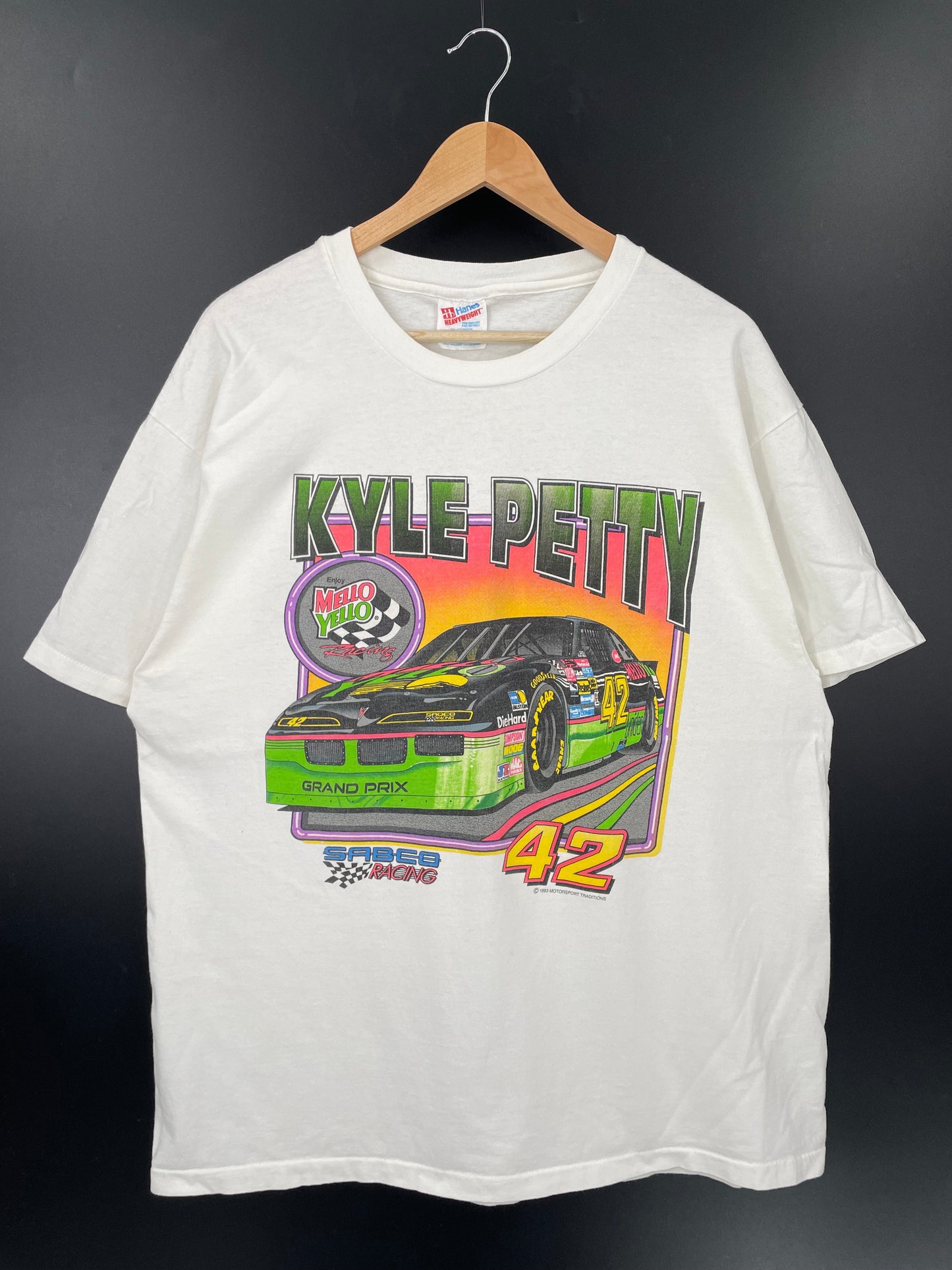 .1993 KYLE PETTY Size XL Vintage Racing T-shirt / F130T
