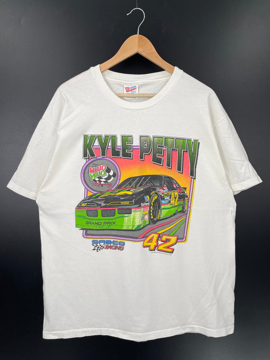 .1993 KYLE PETTY Size XL Vintage Racing T-shirt / F130T