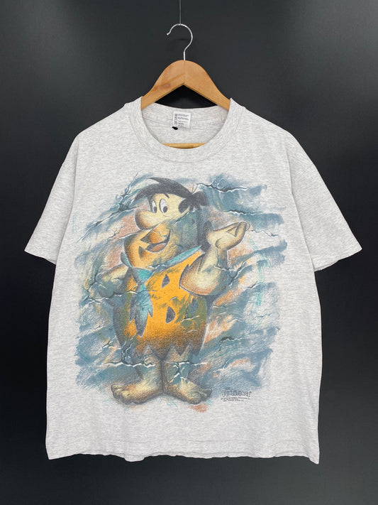 90’s THE FLINTSTONES Made in USA Size XL Vintage T-shirt / F373T