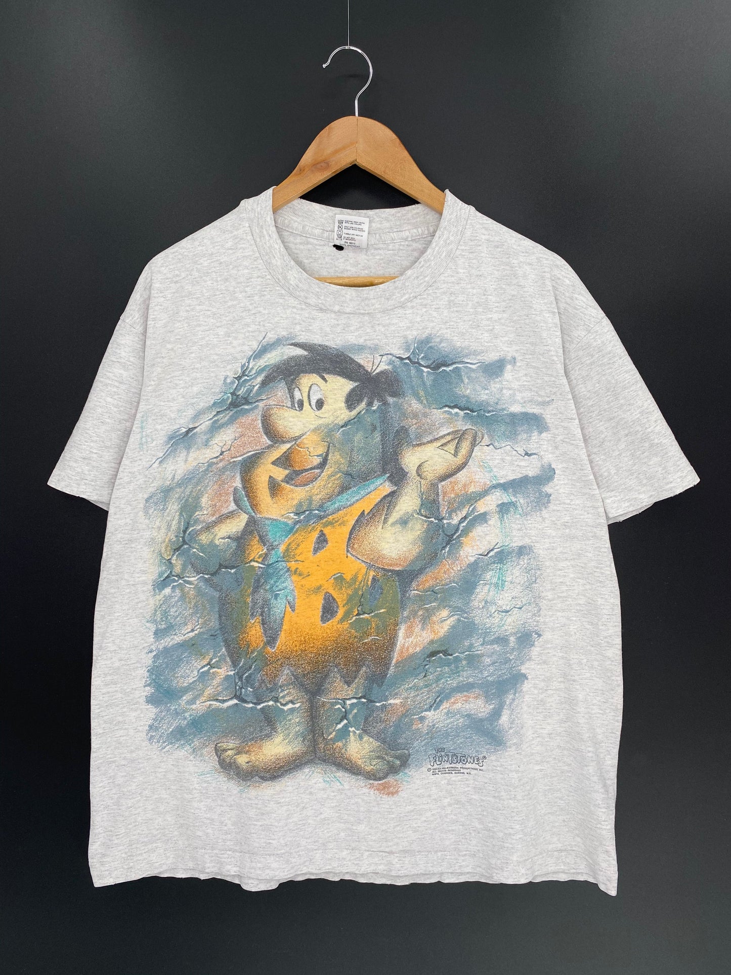 90’s THE FLINTSTONES Made in USA Size XL Vintage T-shirt / F373T