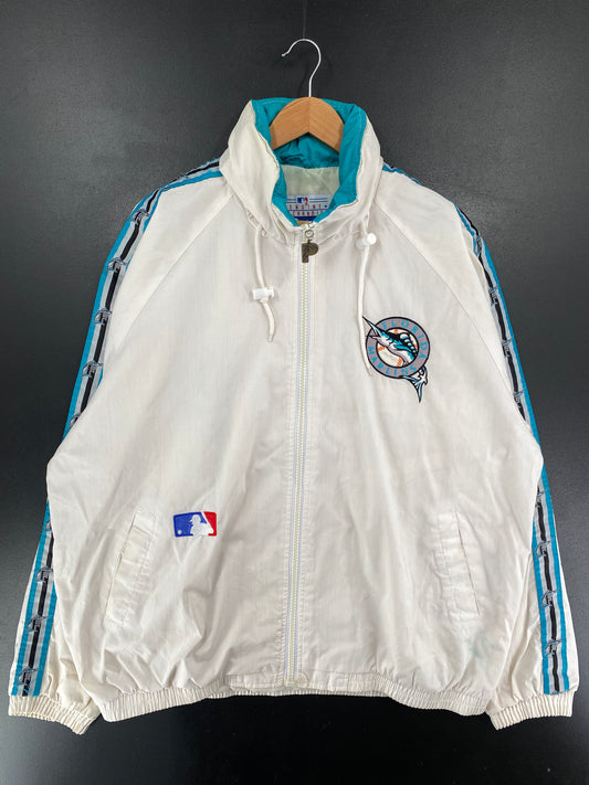 90’s PRO PLAYER x FLORIDA MARLINS Size XL MLB Nylon Jacket / G4667N
