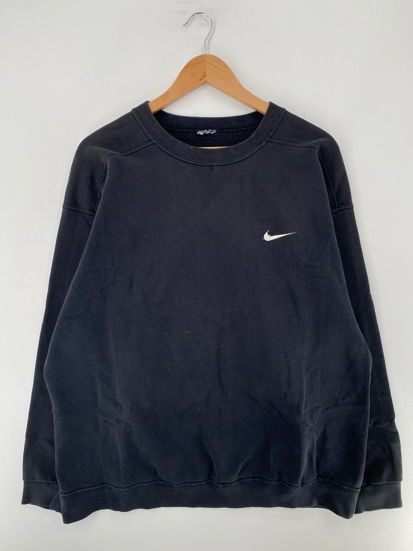 90's NIKE MINI SWOOSH Size No Tag (Approx.XL) Vintage Sweat-shirt / G6088S