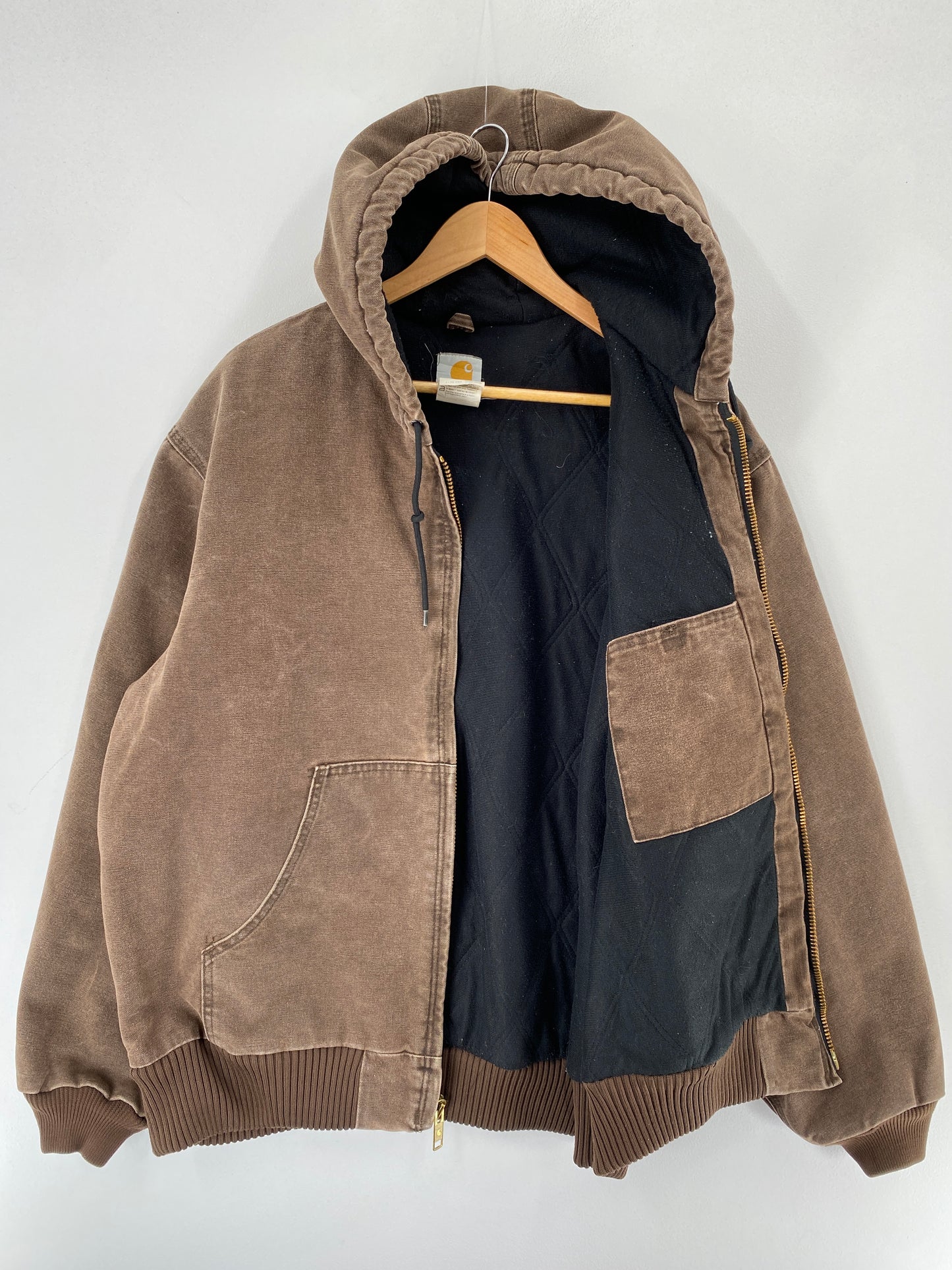 Vintage CARHARTT Size XL Zip-Up Hoodie Duck Jacket / F2948J