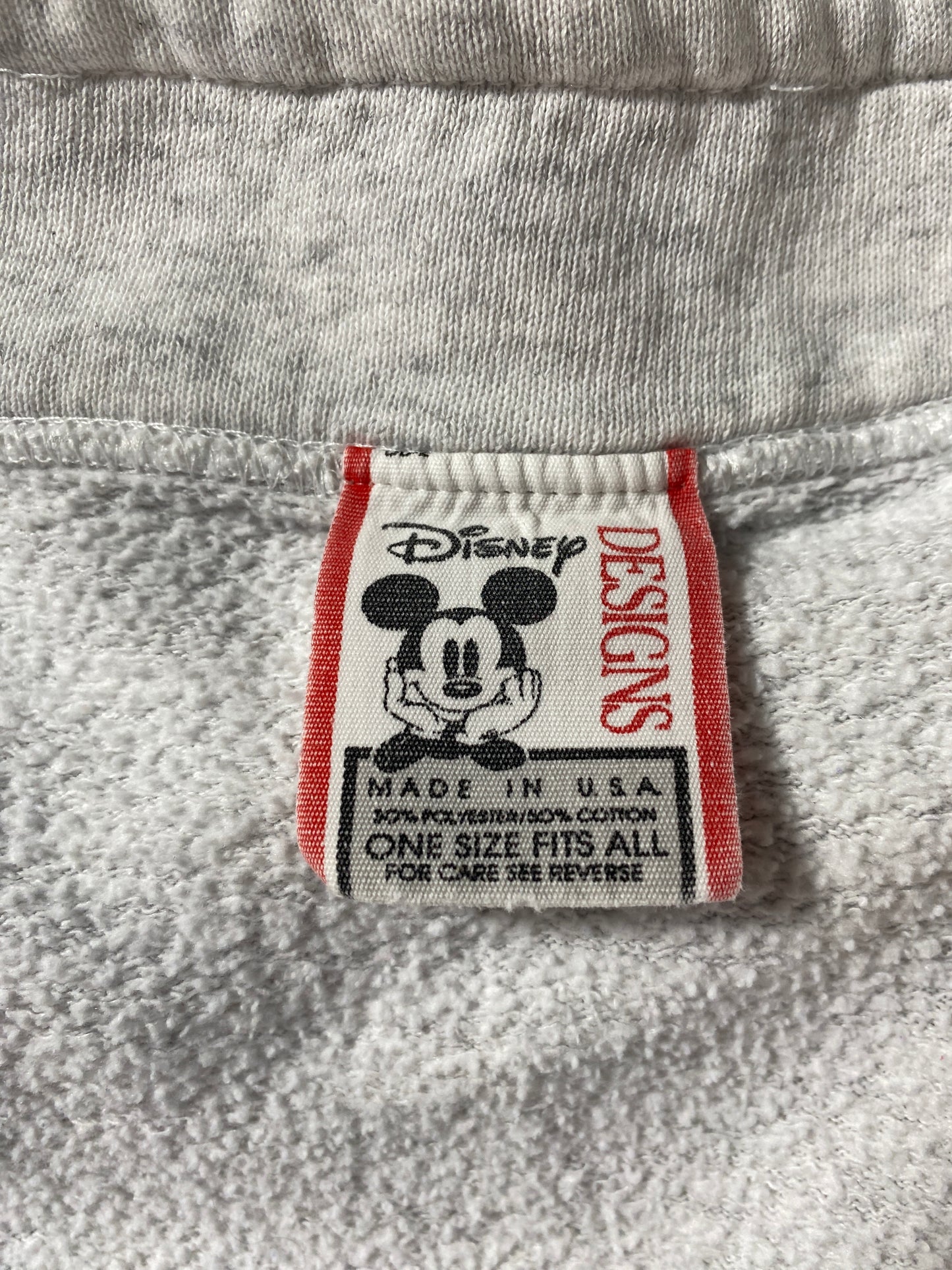 90's EPCOT CENTER x MICKEY Size Approx XL DISNEY Half-zip Sweat / F1089S