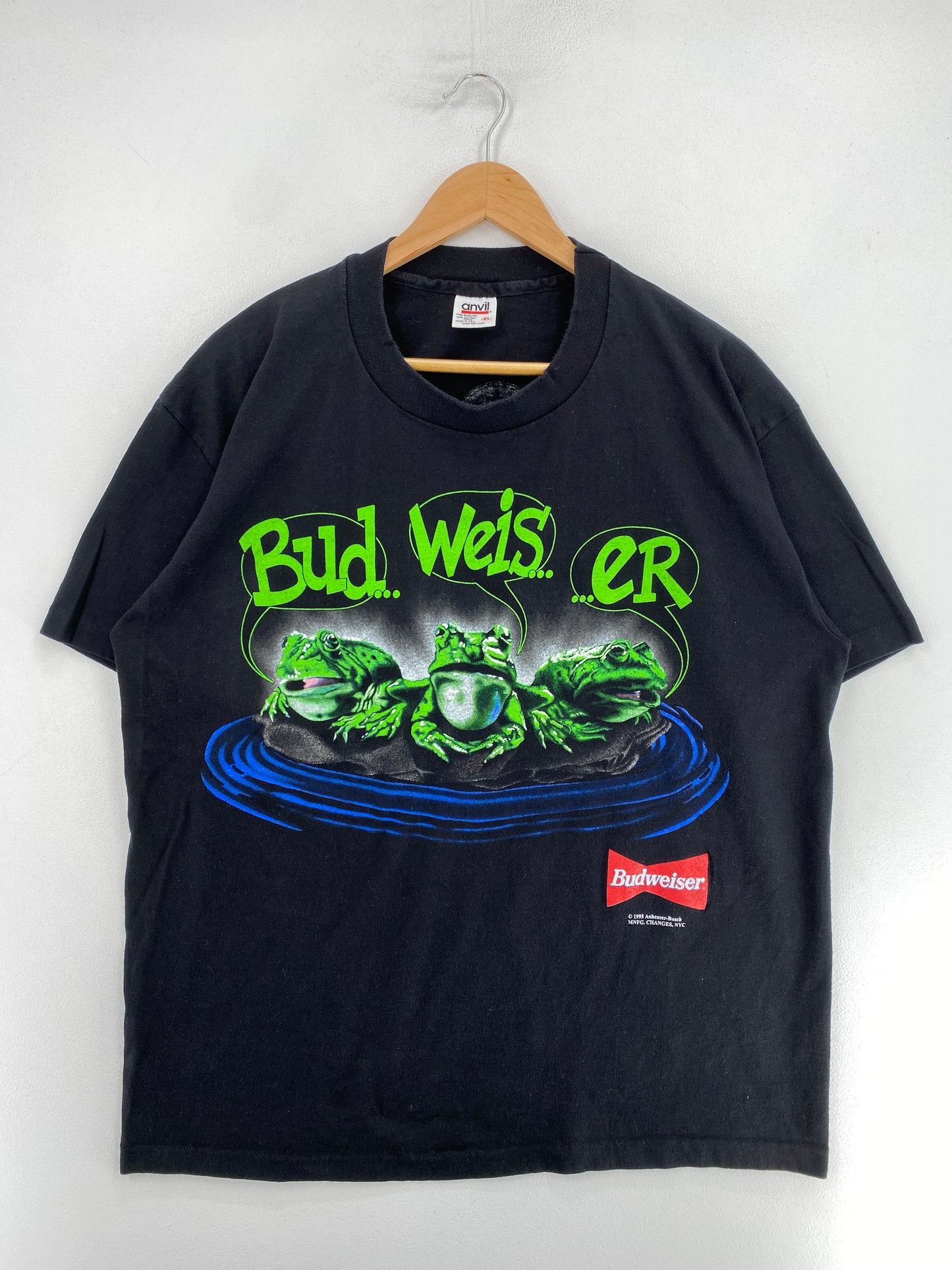 1995 BUDWEISER Made in USA Size XL Vintage T-Shirt / G1444T