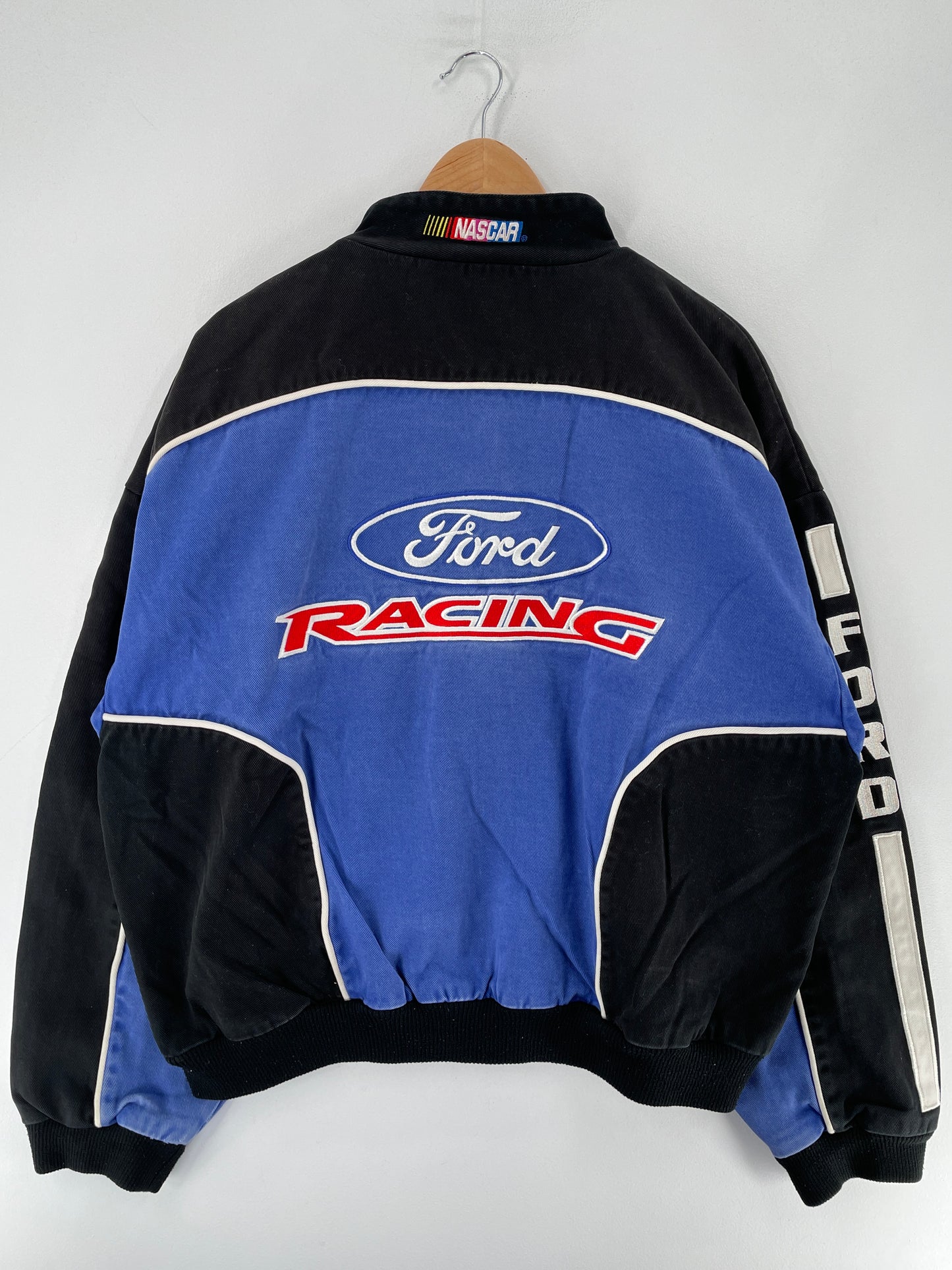 .Vintage NASCAR FORD Size No Tag Approx. XXL Racing Jacket / F2646J