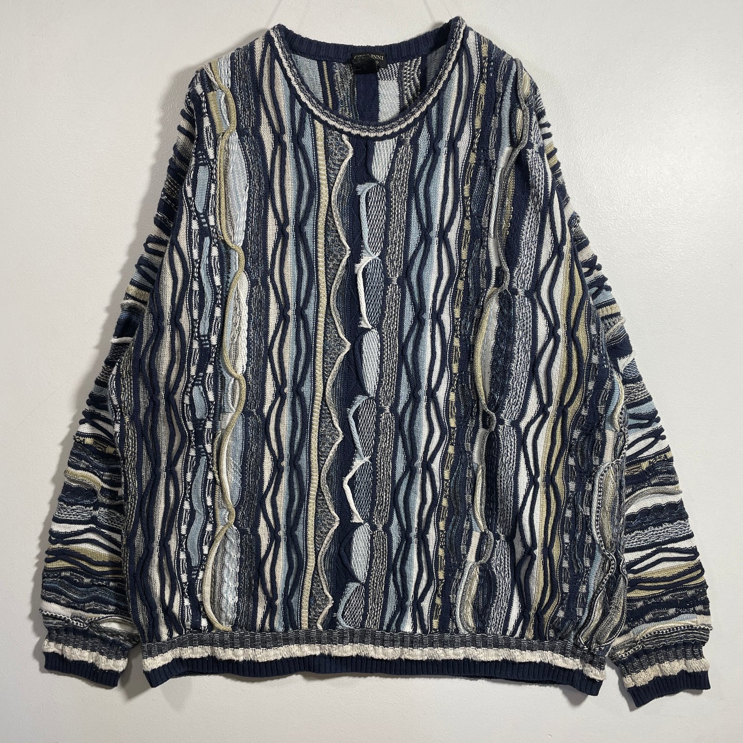 (XXL) Vintage 3D COOGI-Style Knit Sweater / A1143K