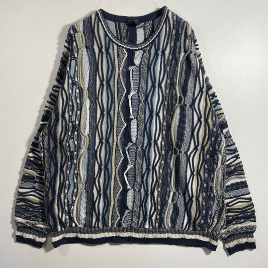 (XXL) Vintage 3D COOGI-Style Knit Sweater / A1143K