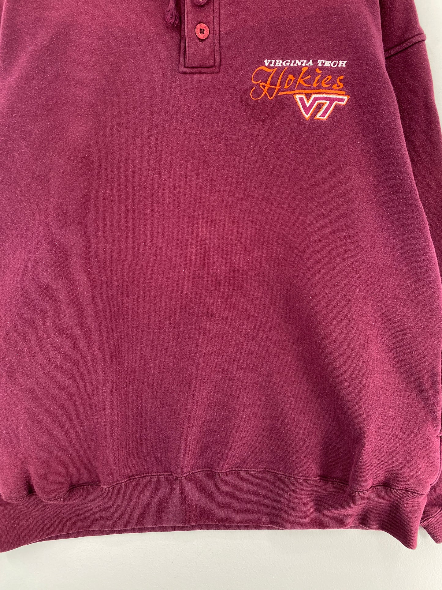 90's STARTER X VIRGINIA TECH HOKIES Size L Vintage Hoodie College Sweat-Shirt / G7179S