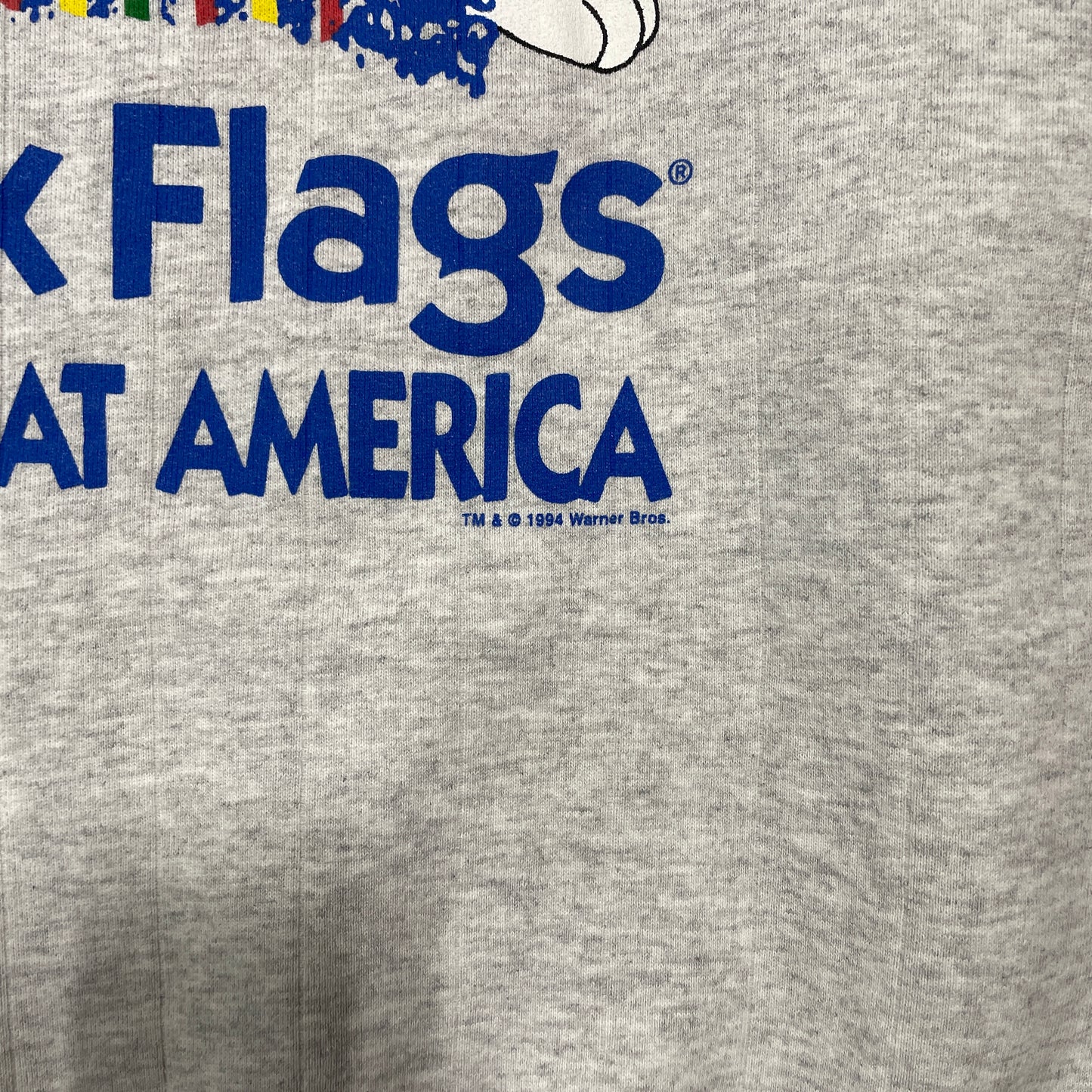 (XXL) 1995 SIX FLAGS LOONEY TUNES BUGS BUNNY Vintage Sweatshirt / A1451S