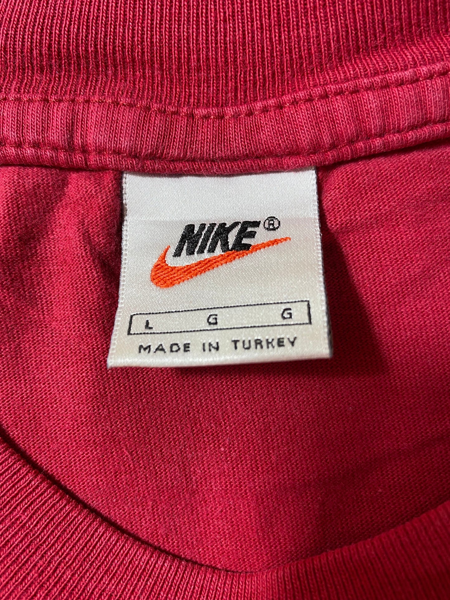 90's NIKE MINI SWOOSH Size L Vintage T-Shirt / F3886T