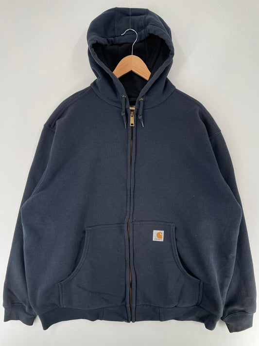 Vintage CARHARTT Size XL Zip-up Hoodie Sweat Shirt / G5621S