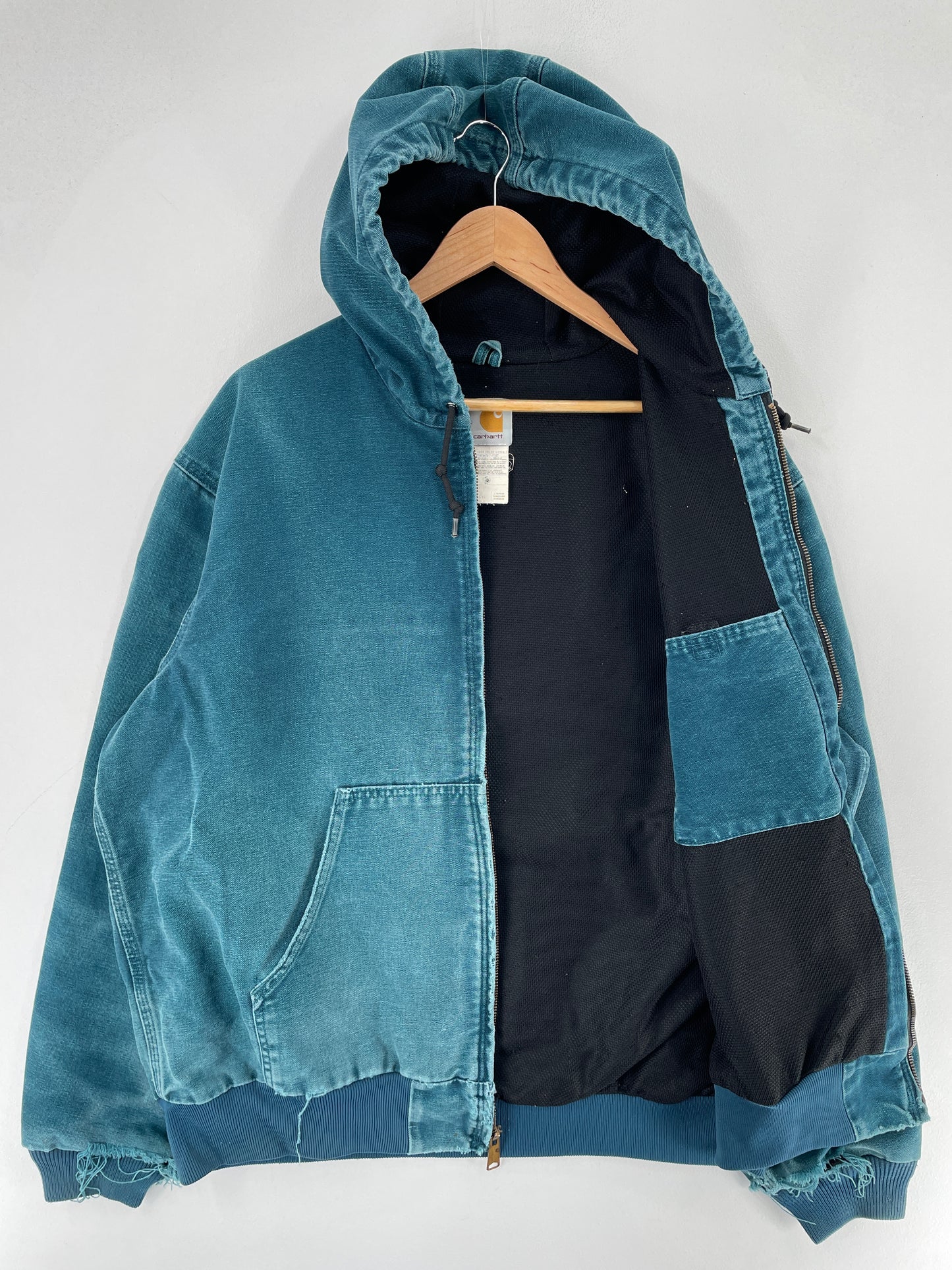 .Vintage CARHARTT Size XL Zip-Up Hoodie Duck Jacket / F3630J