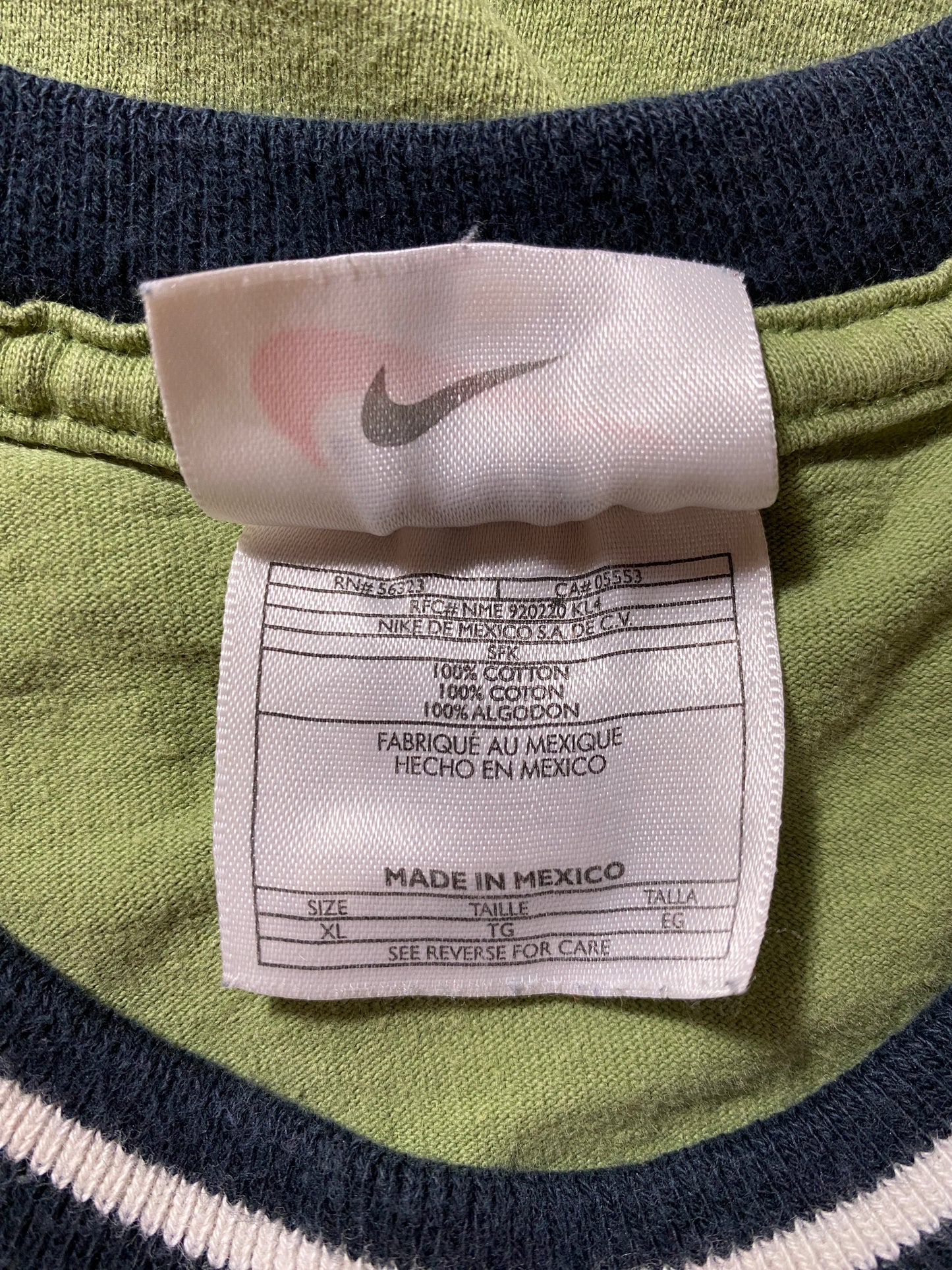 90's NIKE MINI SWOOSH Size XL Vintage T-Shirts / G2090T