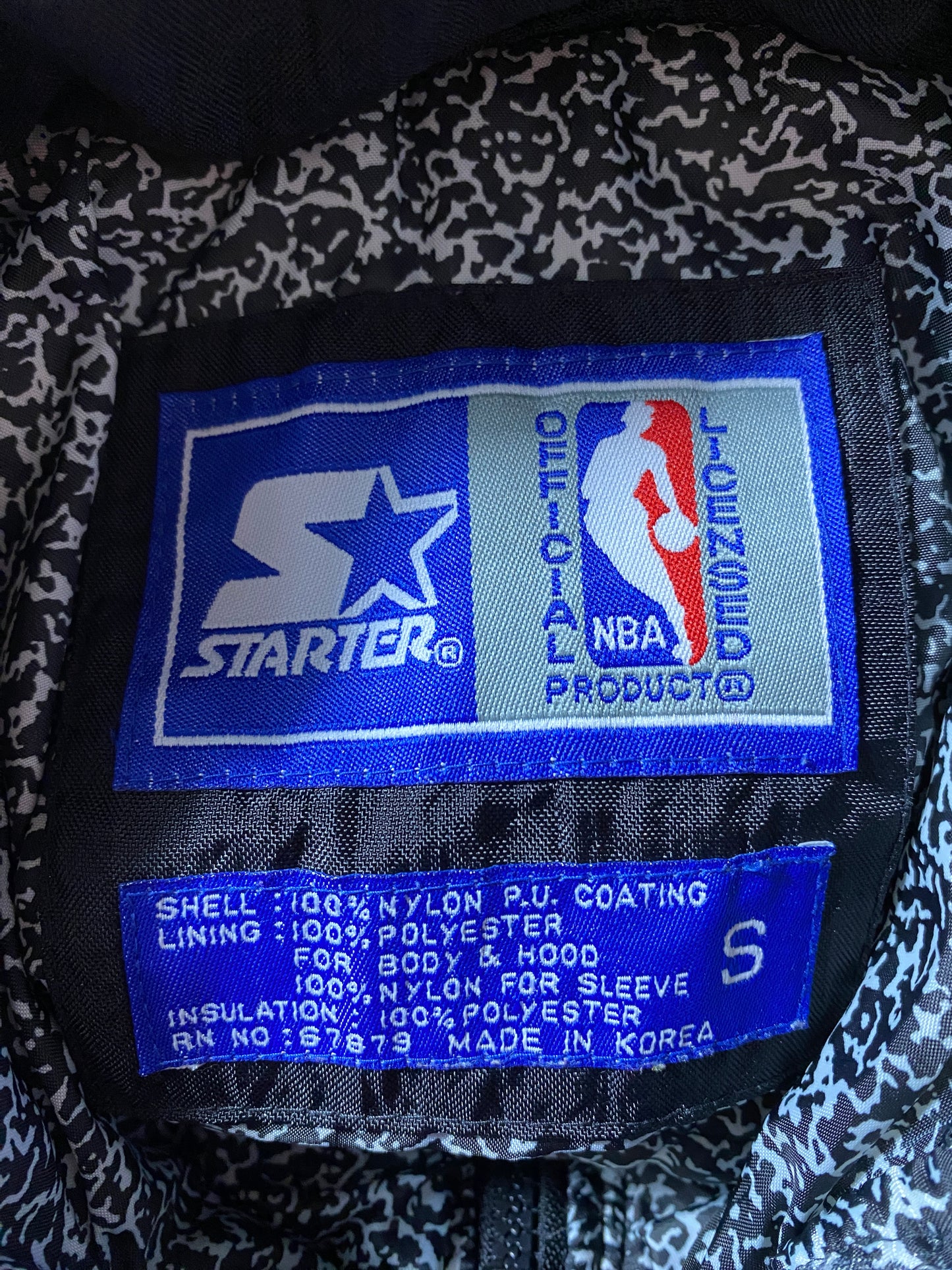 90's Kids STARTER x CHICAGO BULLS Size Boys Kids S NBA Padded Nylon Jacket / F8403N
