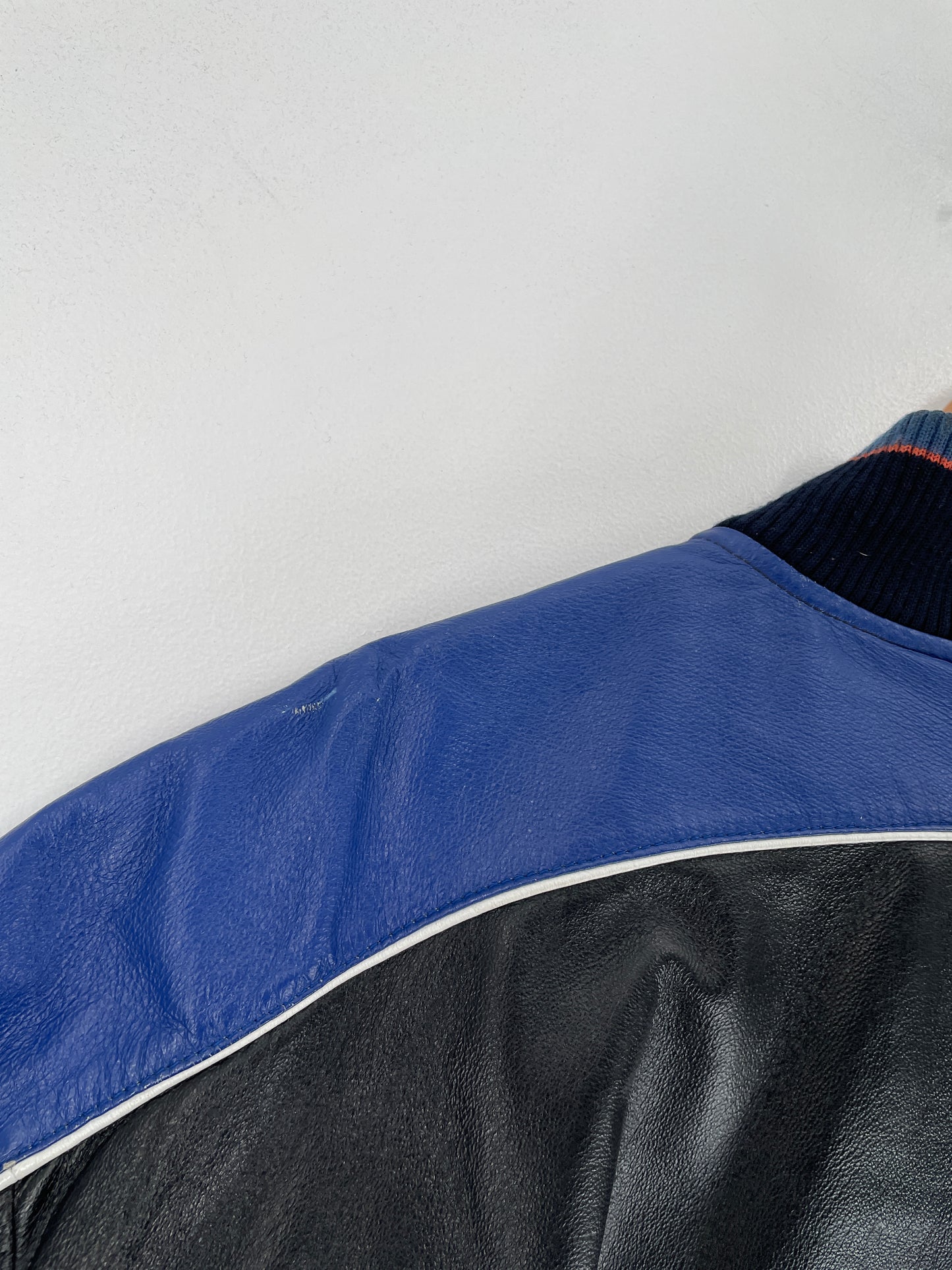 Vintage NEW YOEK METS Size XXL MLB Leather Jacket / G5024J