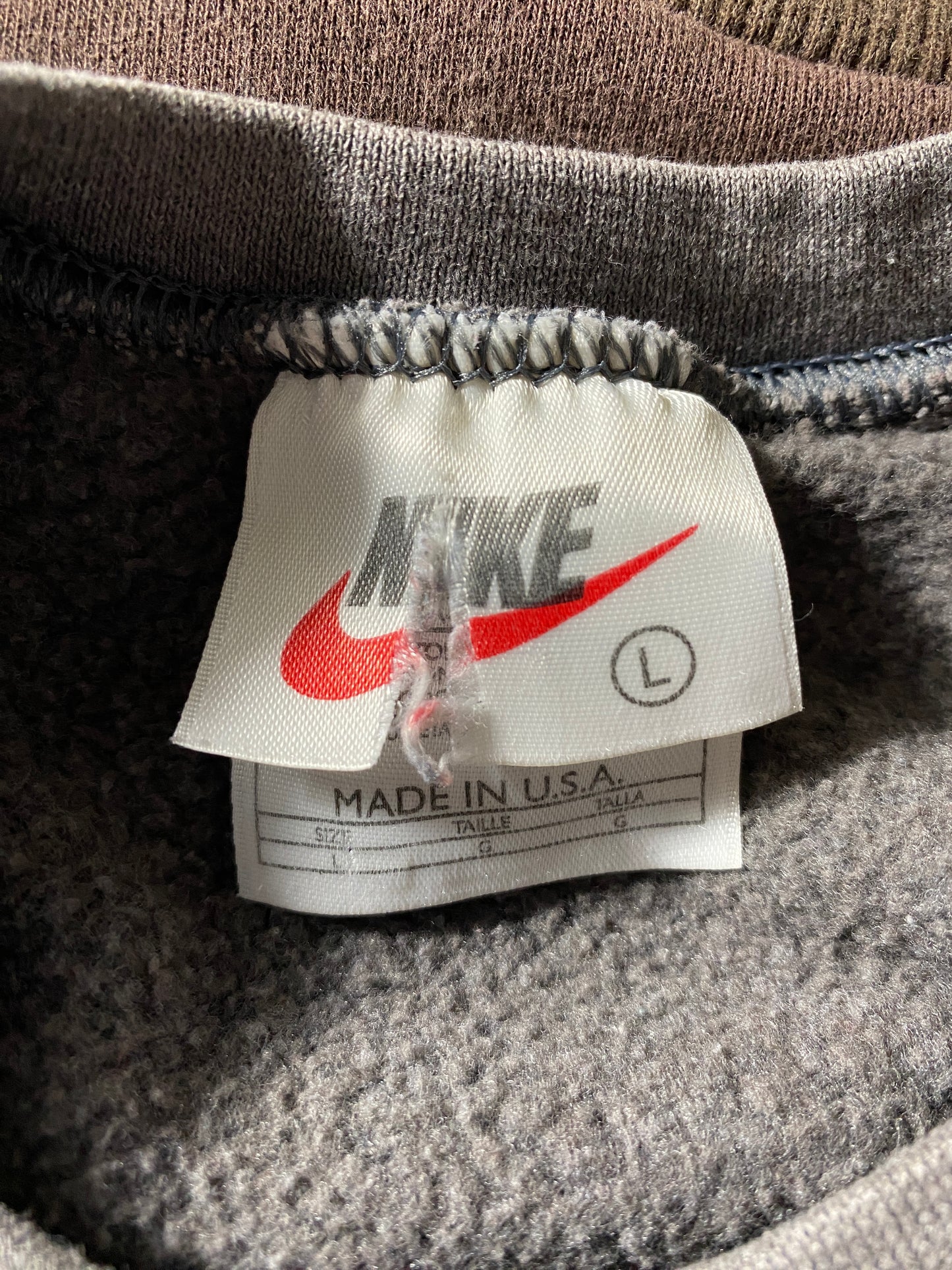 90's NIKE Made in USA Size Ladies L Vintage Sweat-shirt / F6315S