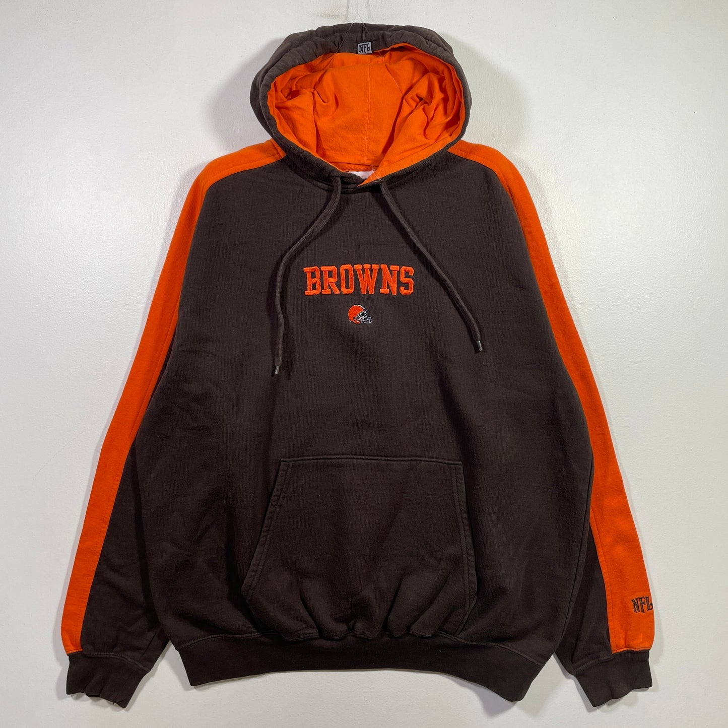 (Approx. L) Vintage CLEVELAND BROWNS NFL Hoodie Sweatshirt / A1028S