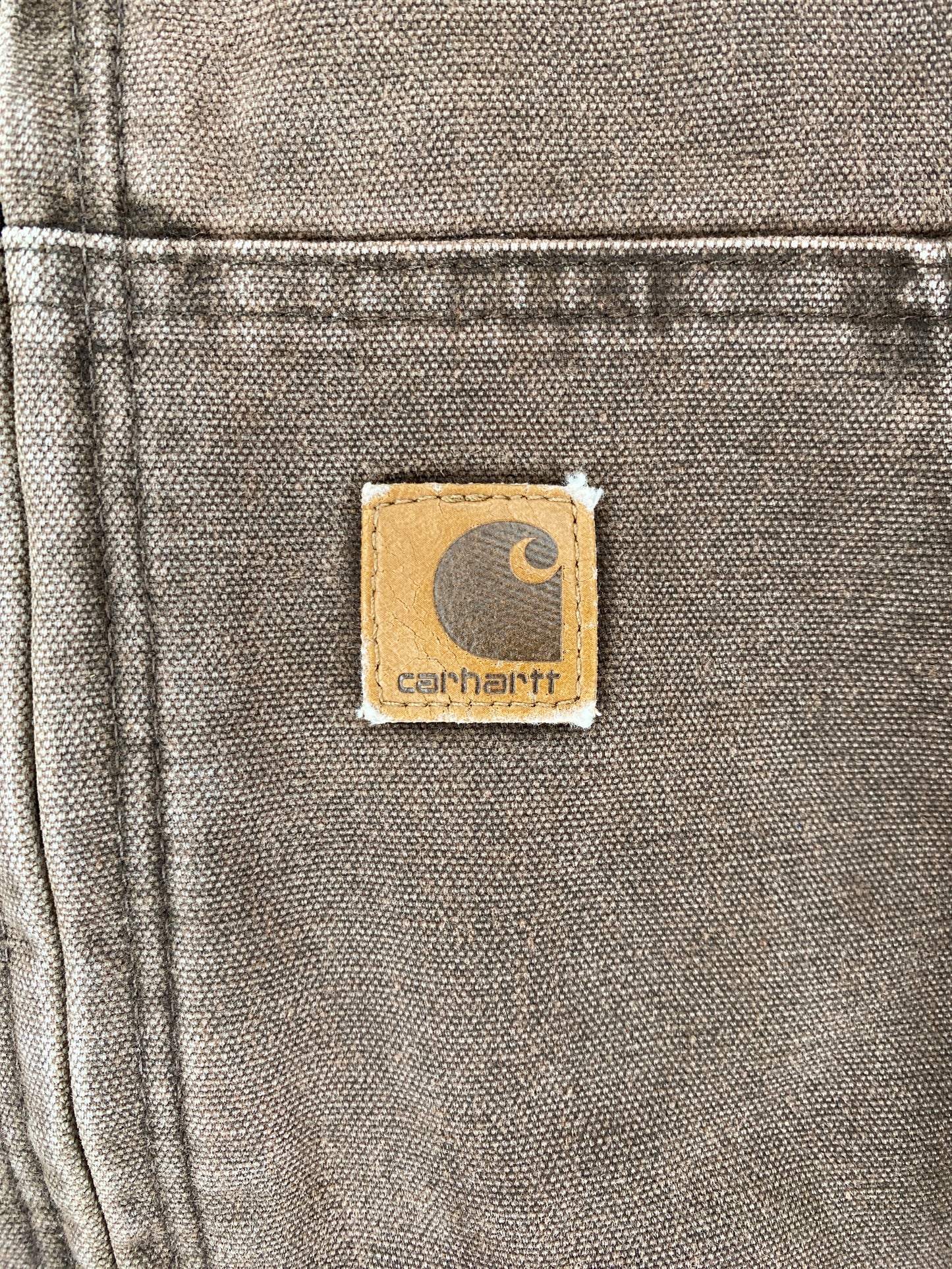 Vintage CARHARTT Size XL Zip-Up Hoodie Duck Jacket / F2948J