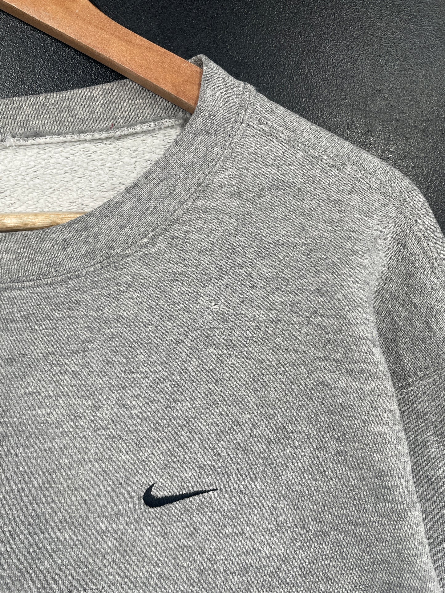 90's NIKE MINI SWOOSH Size No Tag (Approx.XL) Vintage Sweat-Shirt / G6256S