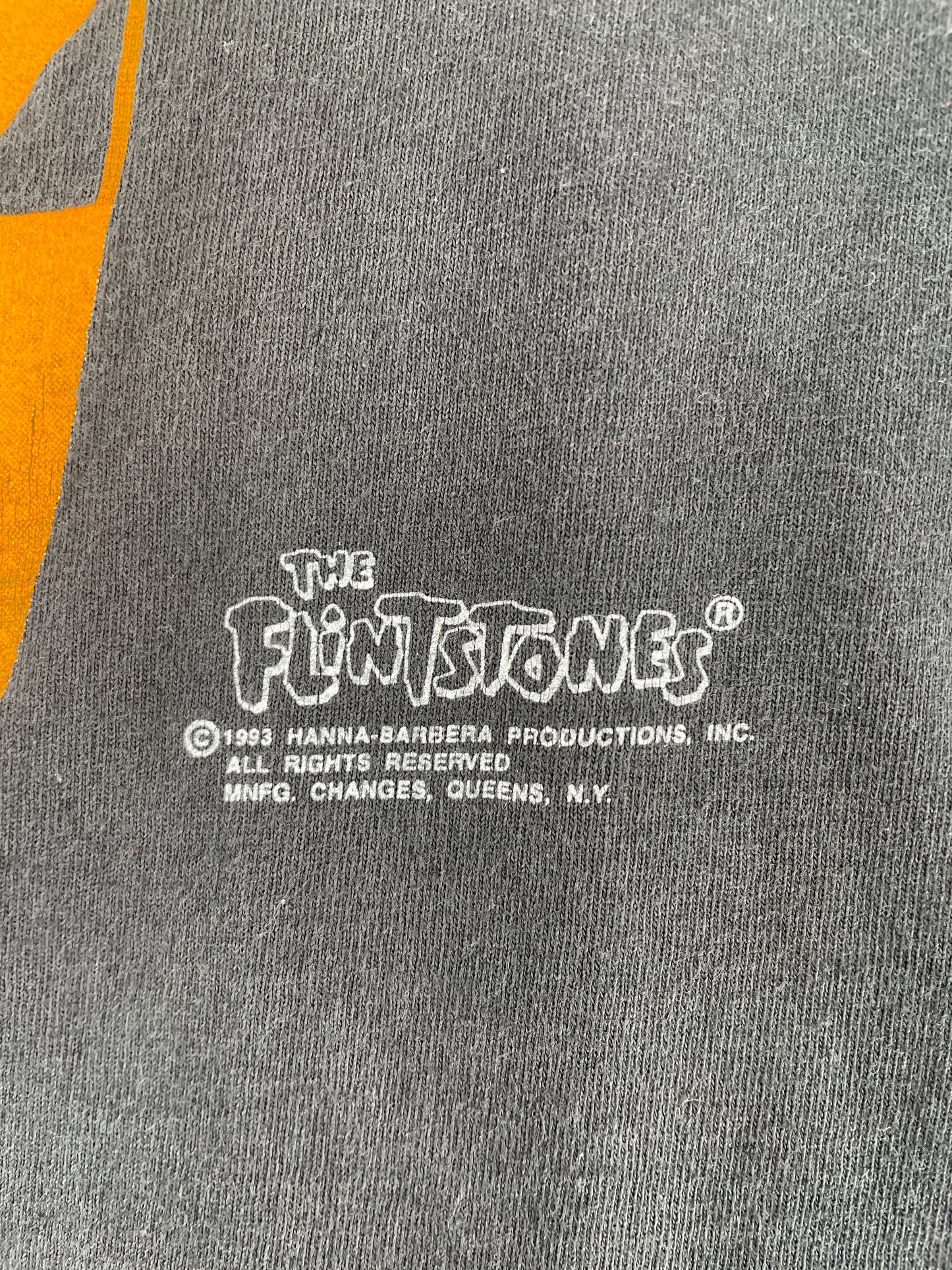 1993 THE FLINTSTONES Made in USA Size XL Vintage T-Shirt / F3660T