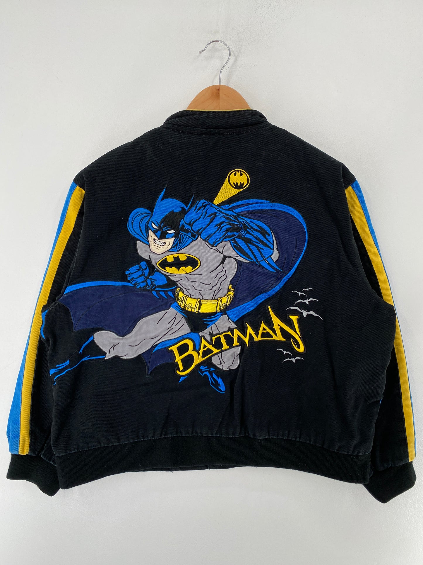 Vintage Kids BATMAN Size Kids XXL Racing Jacket / F8398J