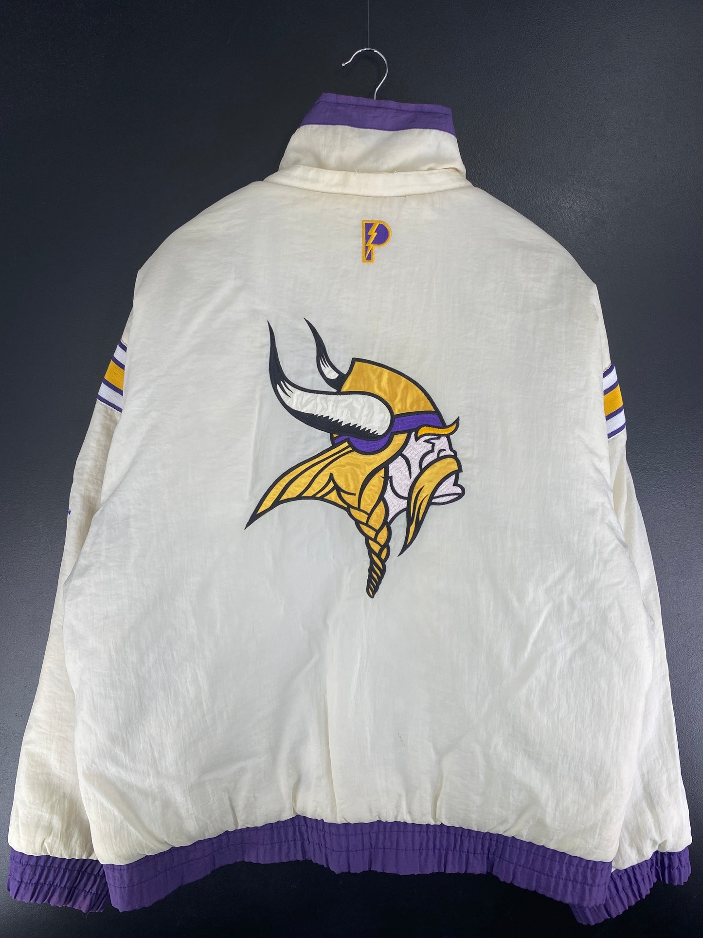 90’s MINNESOTA VIKINS Size XL Padded Reversible Nylon Jacket / F5024N