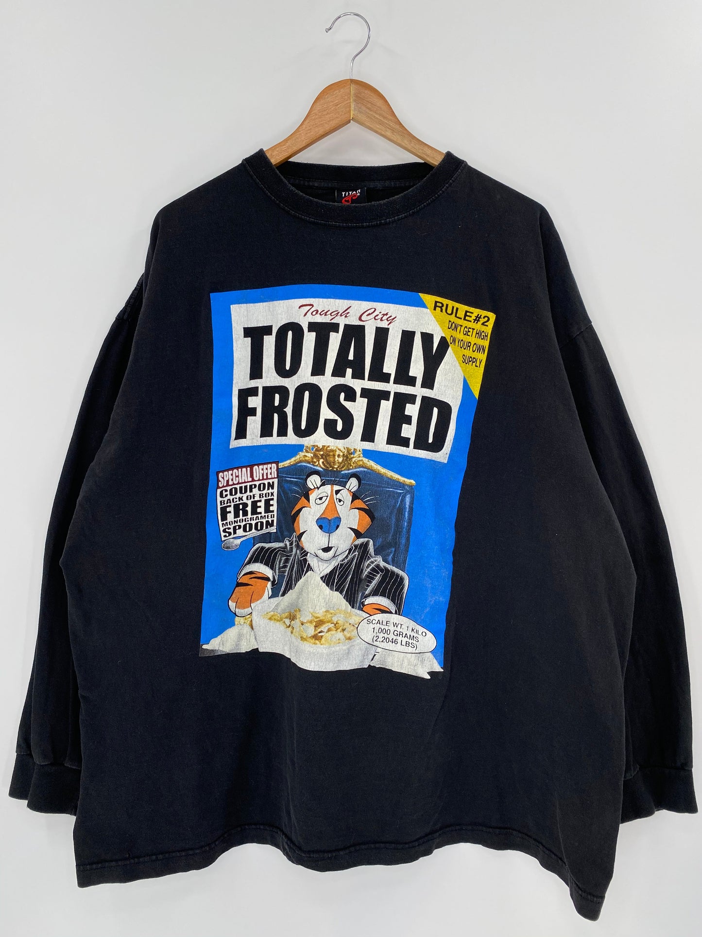 .00’ TOTALLY FROSTED Size XXL Vintage Long Sleeve T-Shirt / F26T
